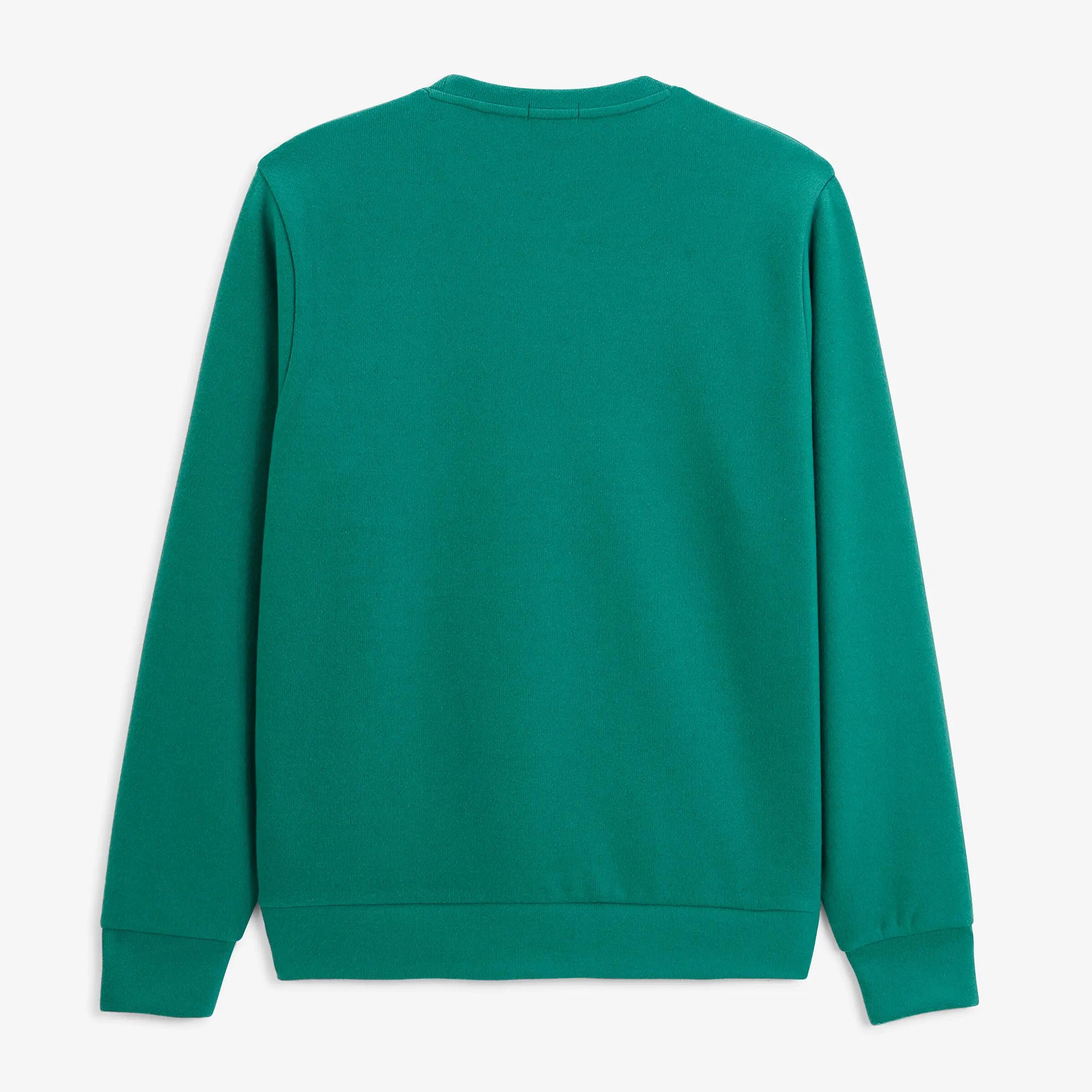 Sweat col rond coton vert 3/6