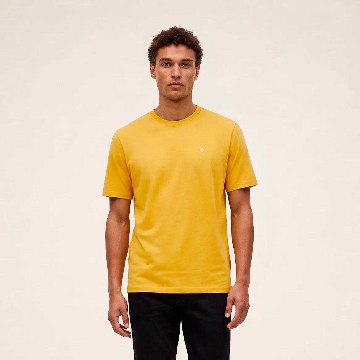 T-shirt manches courtes jaune moutarde Théo 2/6