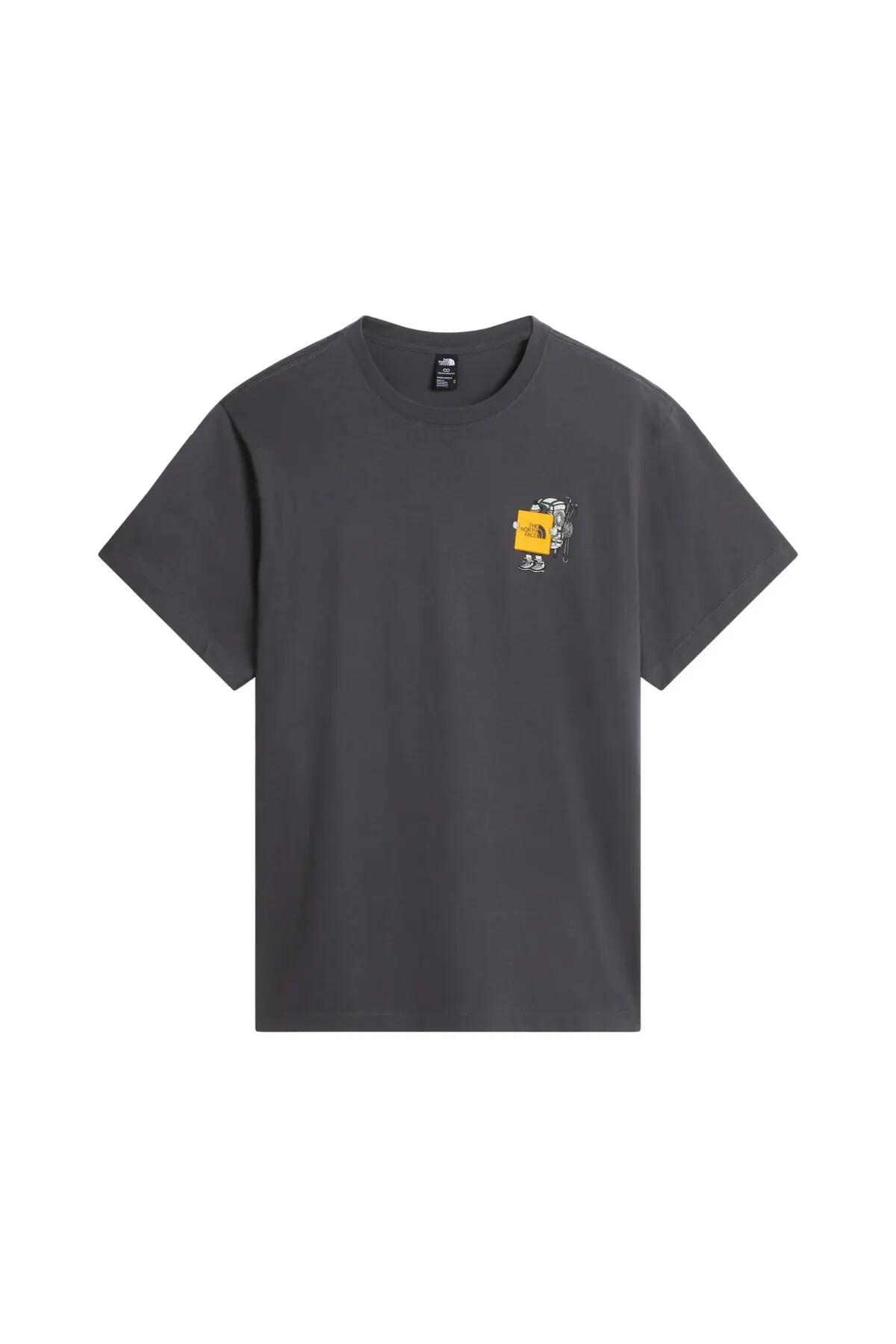 Camiseta Gris The Noth Face Gear Up Get Out Anthracite Grey de Estilo Relajado 5/5