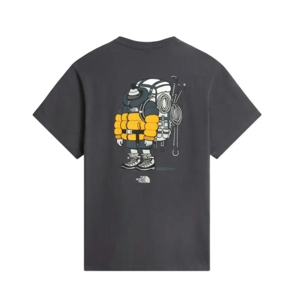 Camiseta Gris The Noth Face Gear Up Get Out Anthracite Grey de Estilo Relajado 2/5