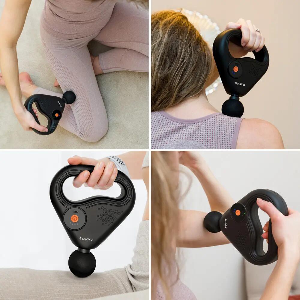 Bodi-Tek Sports Percussion Massage Gun with Lateral Action Massage Belt 8/12