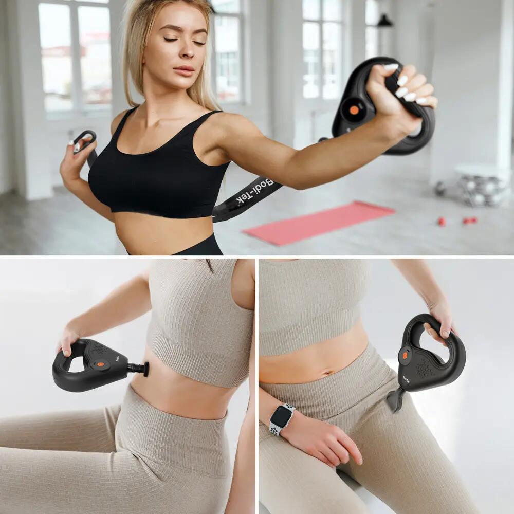 Bodi-Tek Sports Percussion Massage Gun with Lateral Action Massage Belt 11/12
