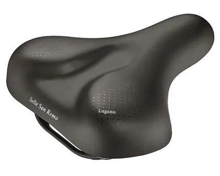 Selle San Remo Lugano Selle avec Poignée Vacuum - Noir