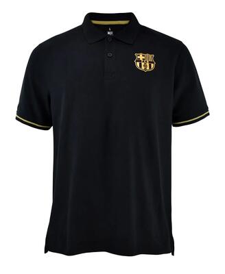 Het elegante zwart-gouden t-shirt van barcelona