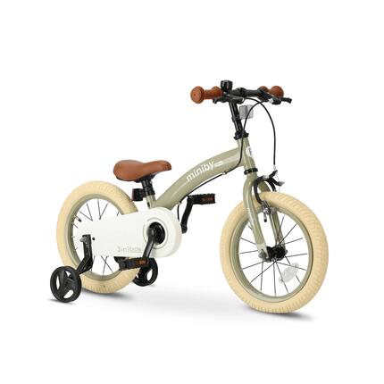 Qplay Miniby Vélo enfant 12 pouces - 3 en 1 - Draisienne - Acier