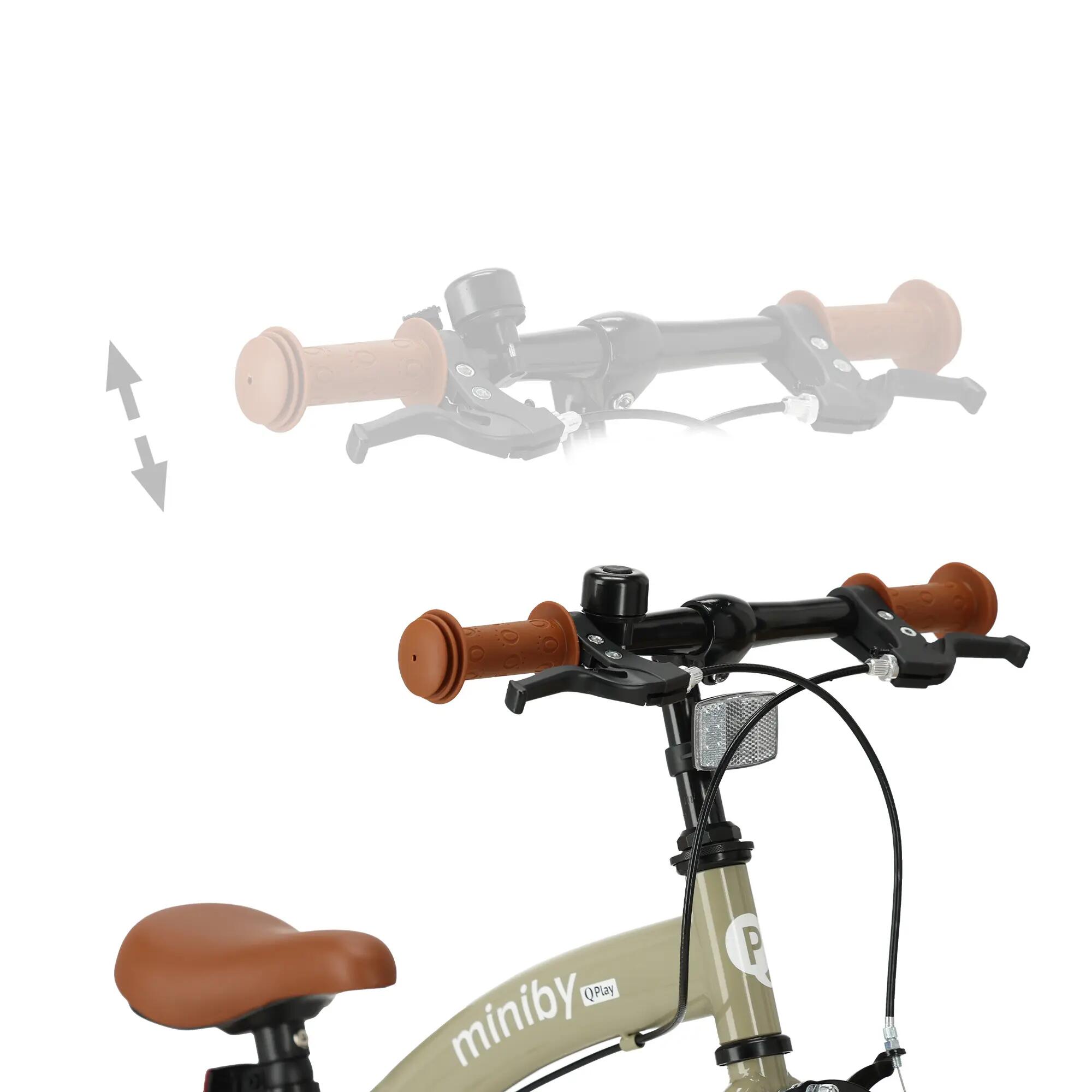 Qplay Miniby Vélo enfant 12 pouces - 3 en 1 - Draisienne - Vert olive 3/7