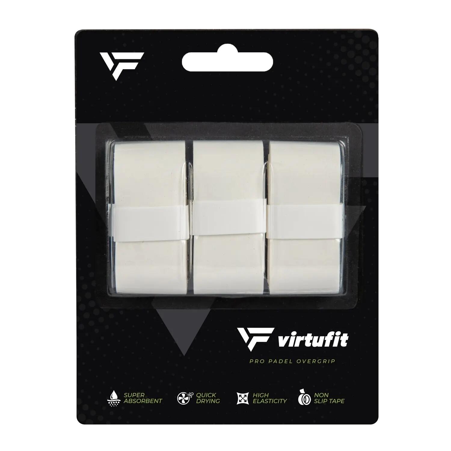 Pro Padel Overgrip - White - 9 pieces 4/4