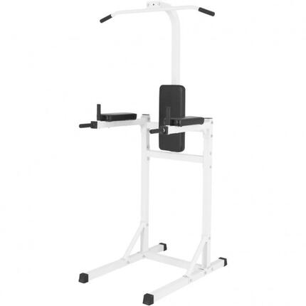 Station de tractions GORILLA SPORTS acier 100x65x212 cm noire/blanche