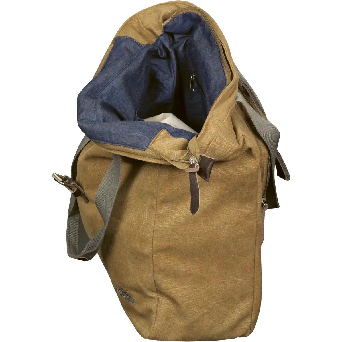 Borsa bici Greenlands Canvas 20 L, camel/marrone 4/4