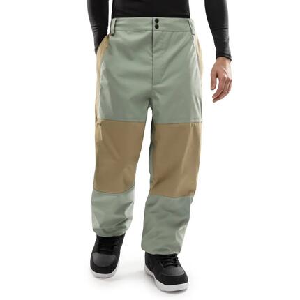 Męskie spodnie snowboardowe oversize Siroko P4 Yama Olive Green