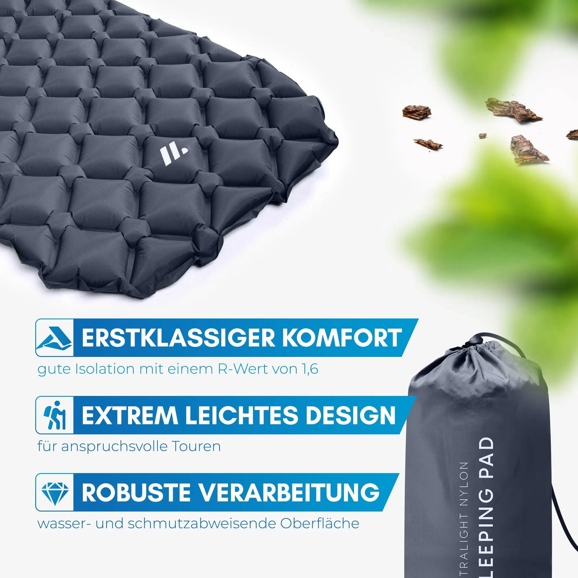 Trekking-Isomatte - ultraleicht, aufblasbar, 600 g - Nalti 7/7