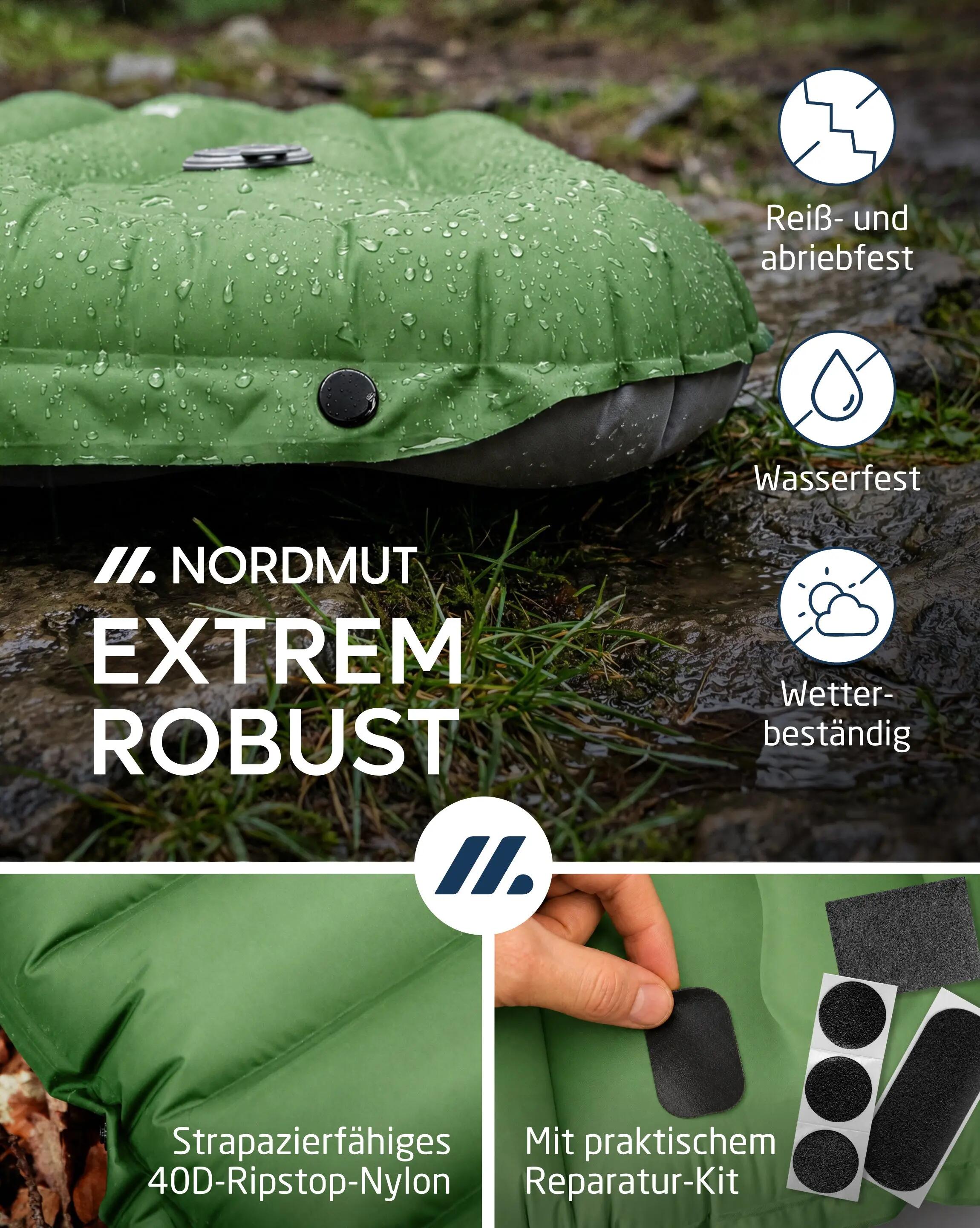 Camping - aufblasbare isomatte mit fußpumpe - 10 cm - veo 7/7
