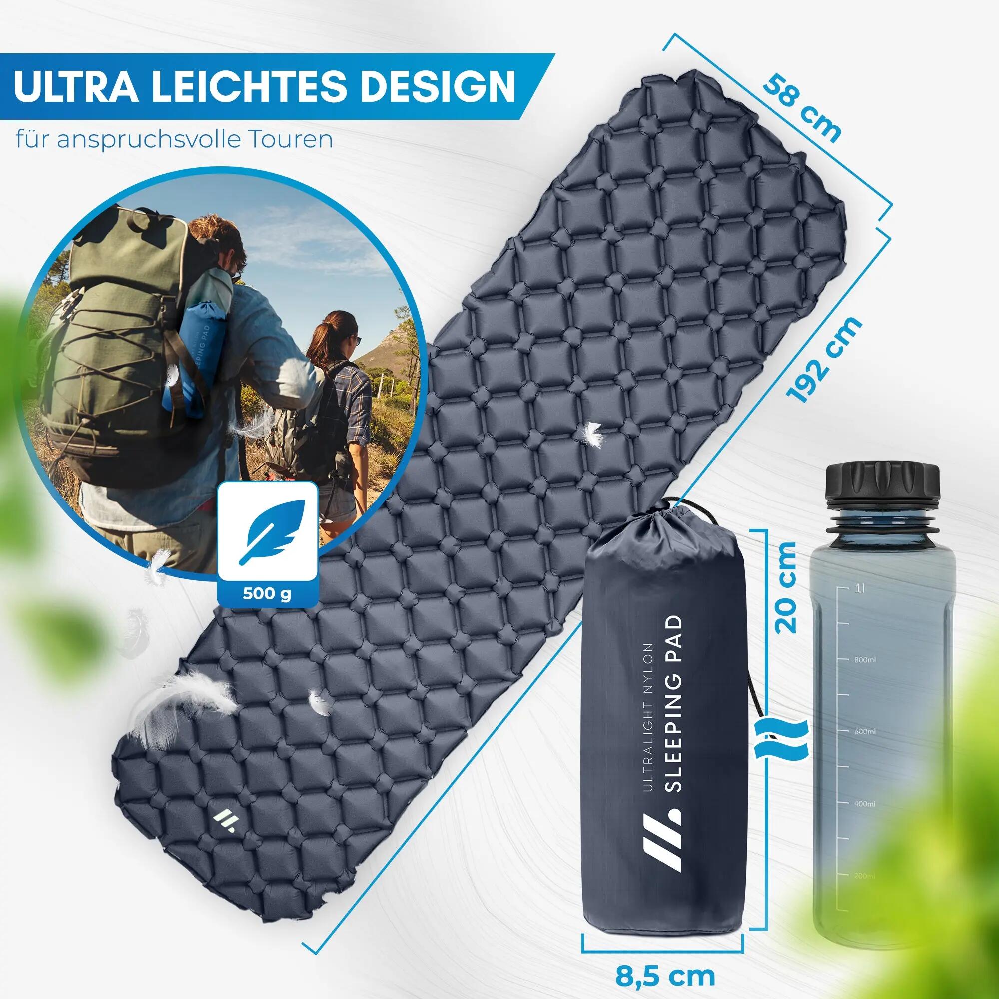 Trekking-Isomatte - ultraleicht, aufblasbar, 600 g - Nalti 6/7