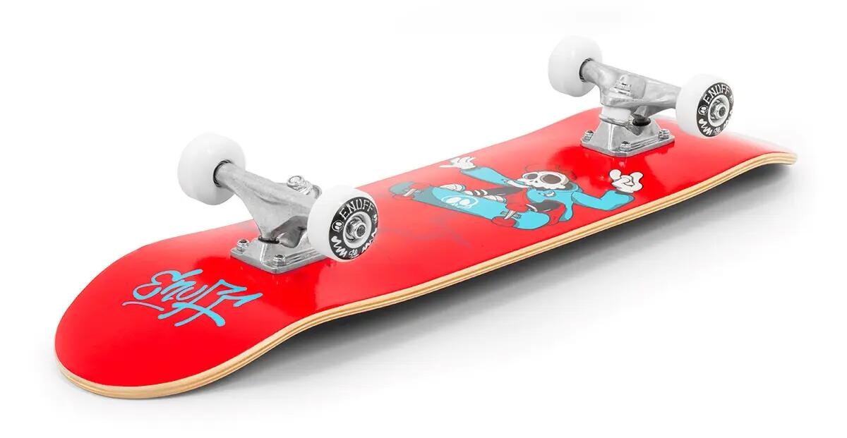 Enuff Skully 7.75 "x31,5" Skateboard Rot / Weiß 5/7
