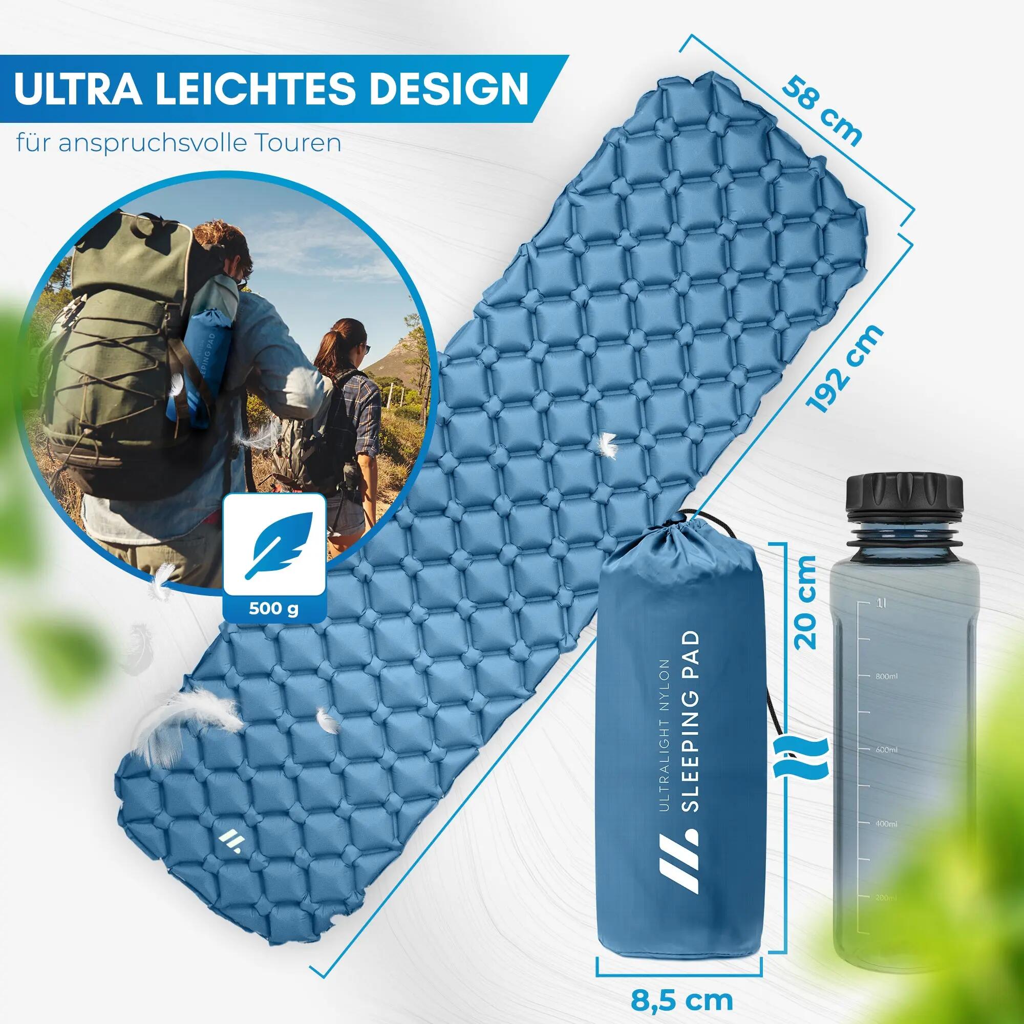 Trekking-Isomatte - ultraleicht, aufblasbar, 600 g - Nalti 5/7