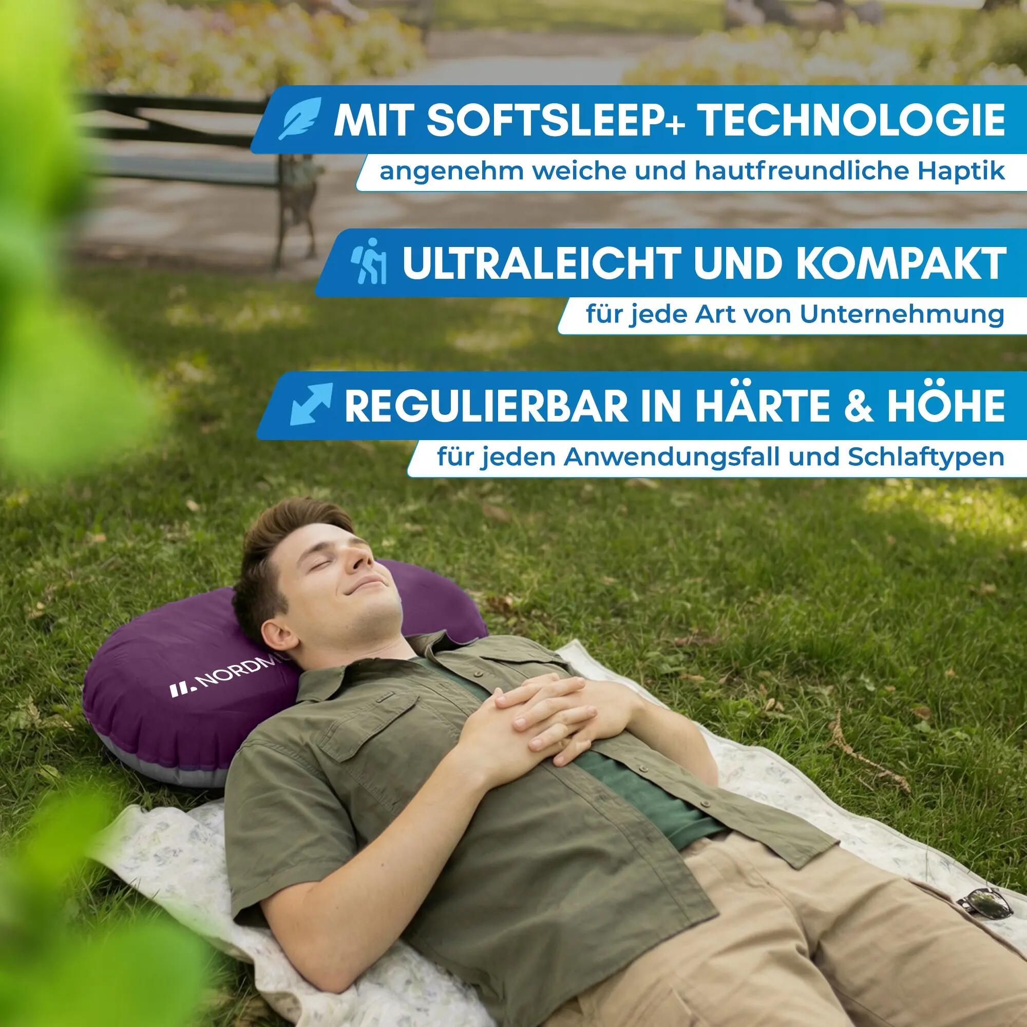 Camping-Reisekissen - aufblasbar, ultraleicht, Memory Foam - Rago 7/7