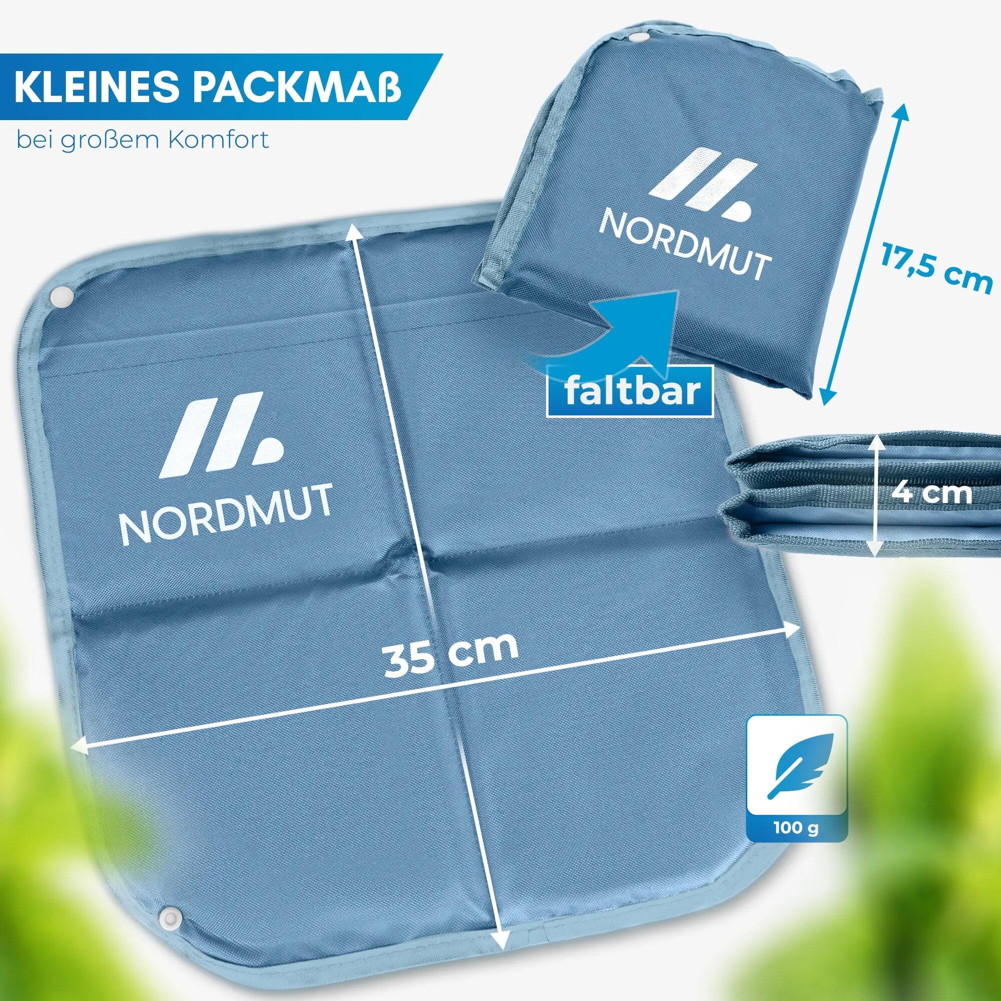 Kinder Sitzkissen faltbar wasserabweisend 35 x 35 cm mit Karabiner Ylläs 6/7