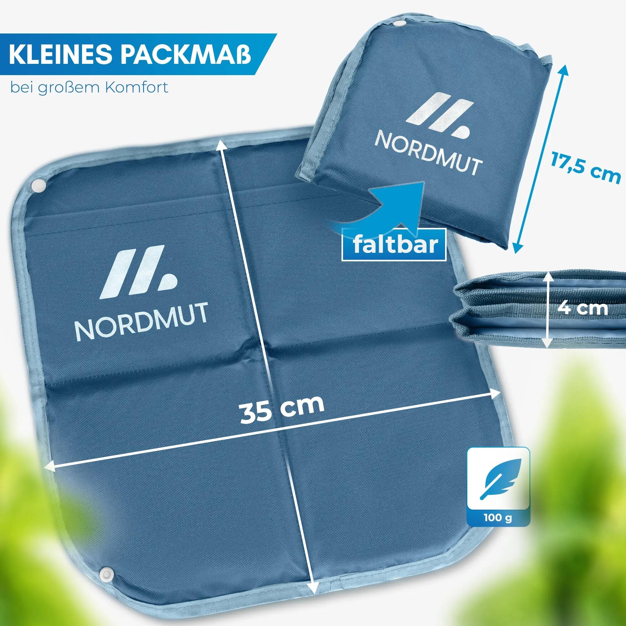 Kinder Sitzkissen faltbar wasserabweisend 35 x 35 cm mit Karabiner Ylläs 6/7