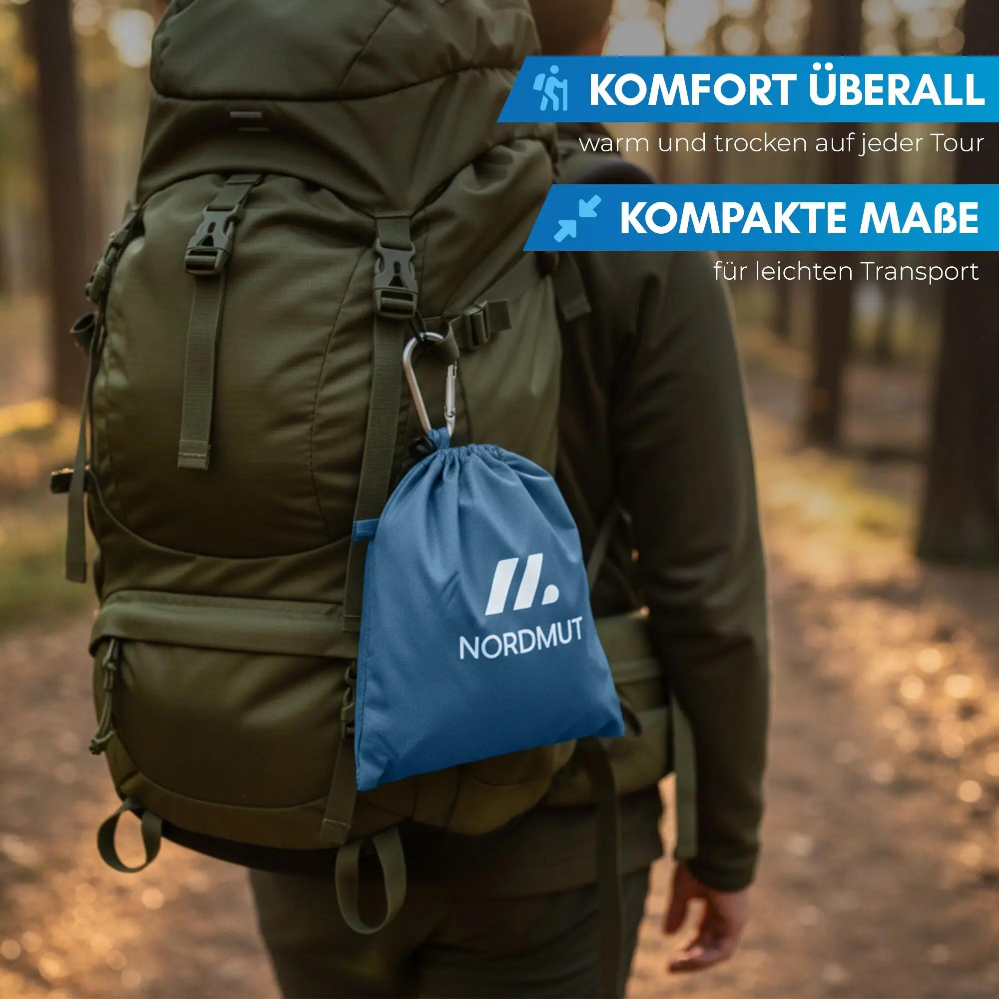 Wandern Sitzkissen faltbar wasserdicht isolierend mit Karabiner Nallo 5/7