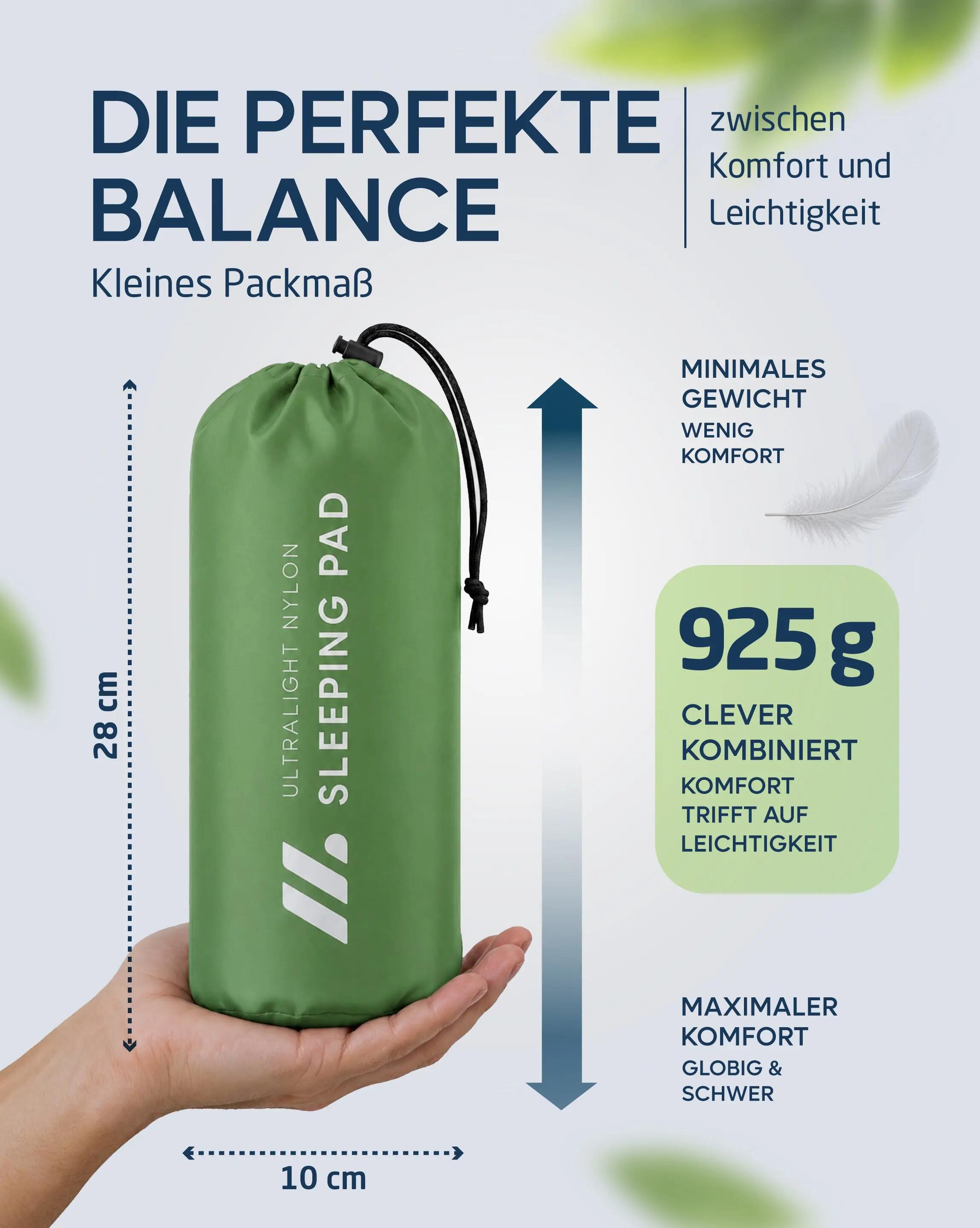 Camping - aufblasbare isomatte mit fußpumpe - 10 cm - veo 3/7