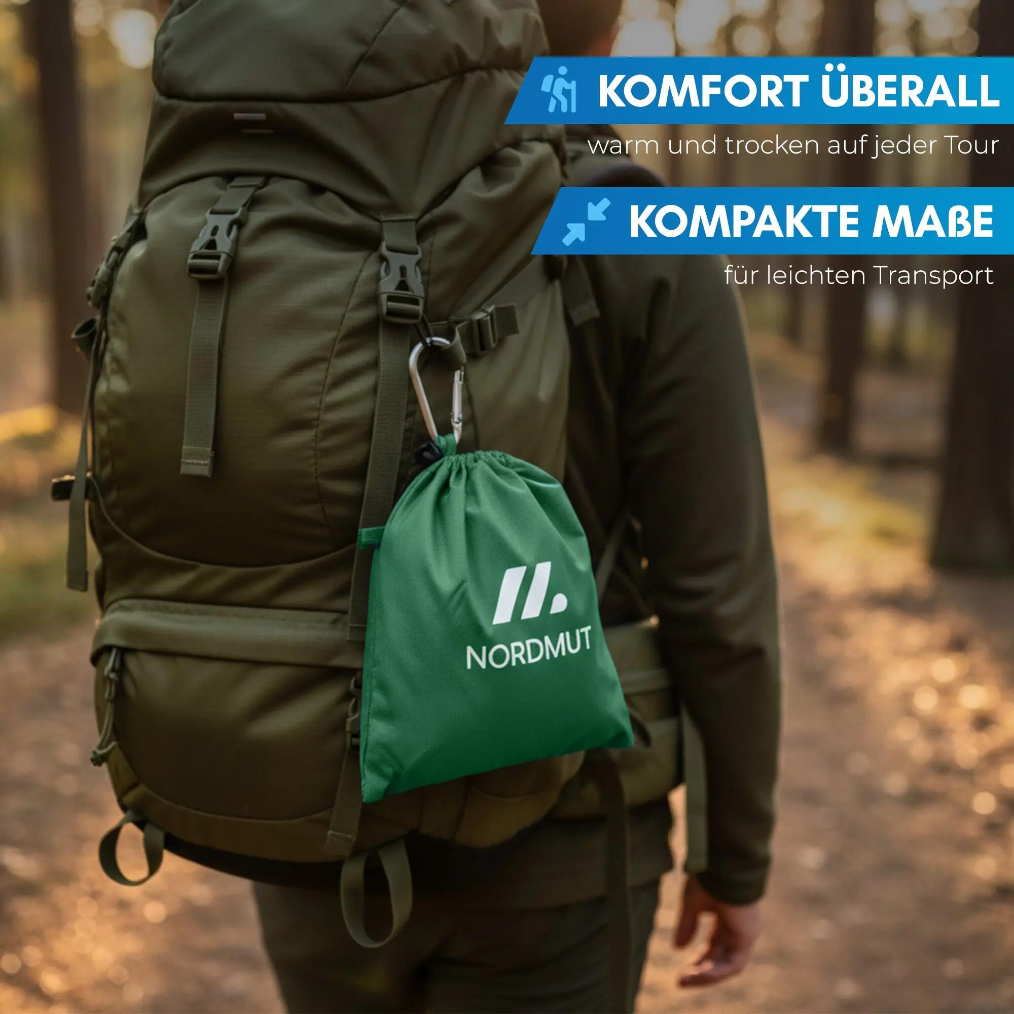 Wandern Sitzkissen faltbar wasserdicht isolierend mit Karabiner Nallo 5/7