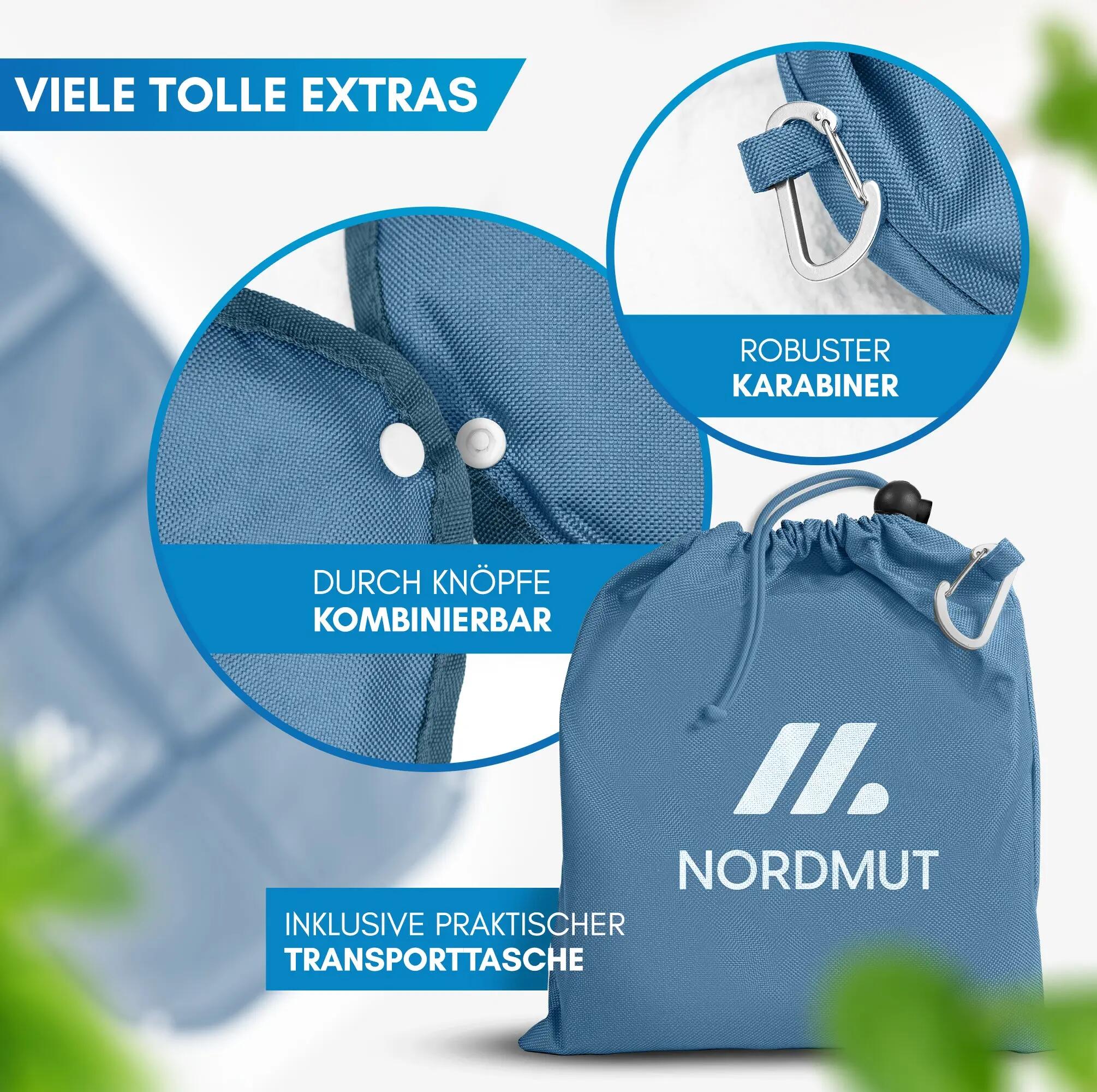 Wandern Sitzkissen faltbar wasserdicht isolierend mit Karabiner Nallo 4/7