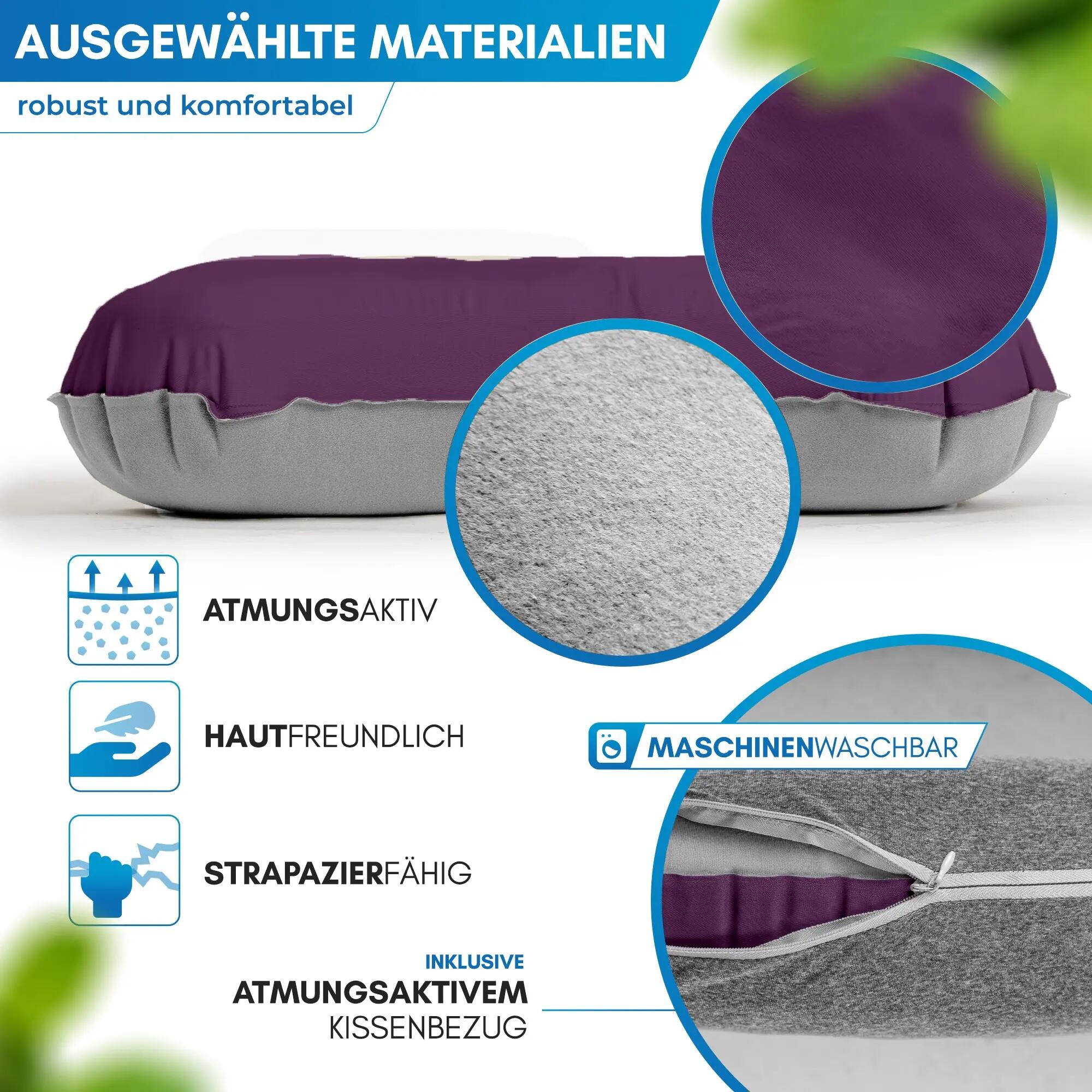 Camping-Reisekissen - aufblasbar, ultraleicht, Memory Foam - Rago 3/7