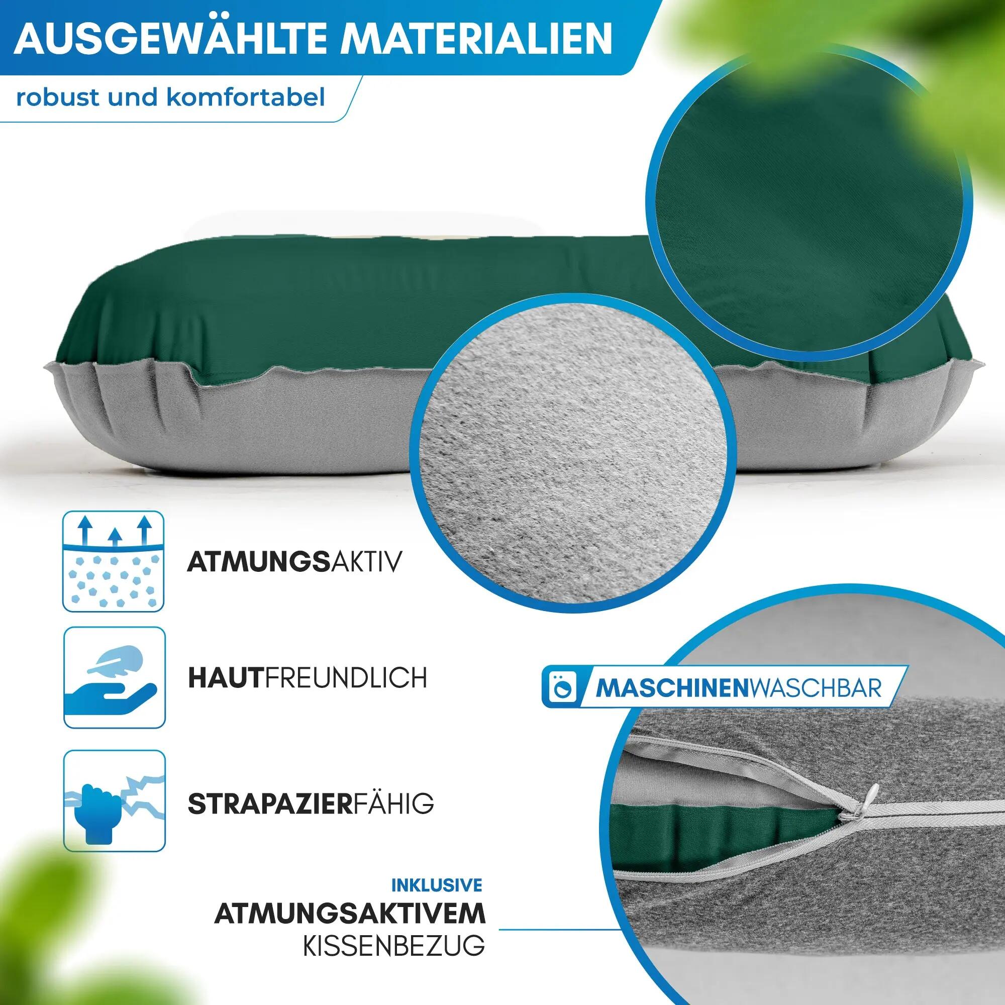 Camping-Reisekissen, aufblasbar, ultraleicht, memory foam, Rago 3/7