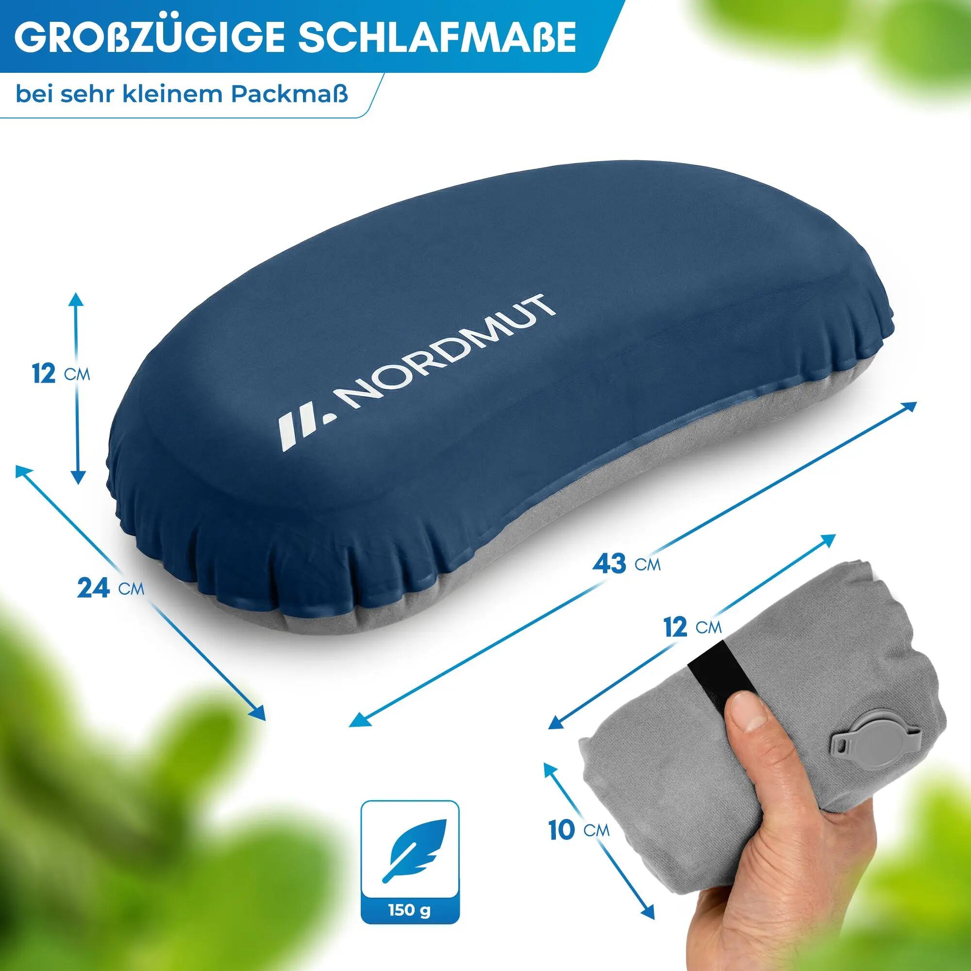 Camping-Reisekissen, aufblasbar, ultraleicht, Memory Foam, Rago 3/7
