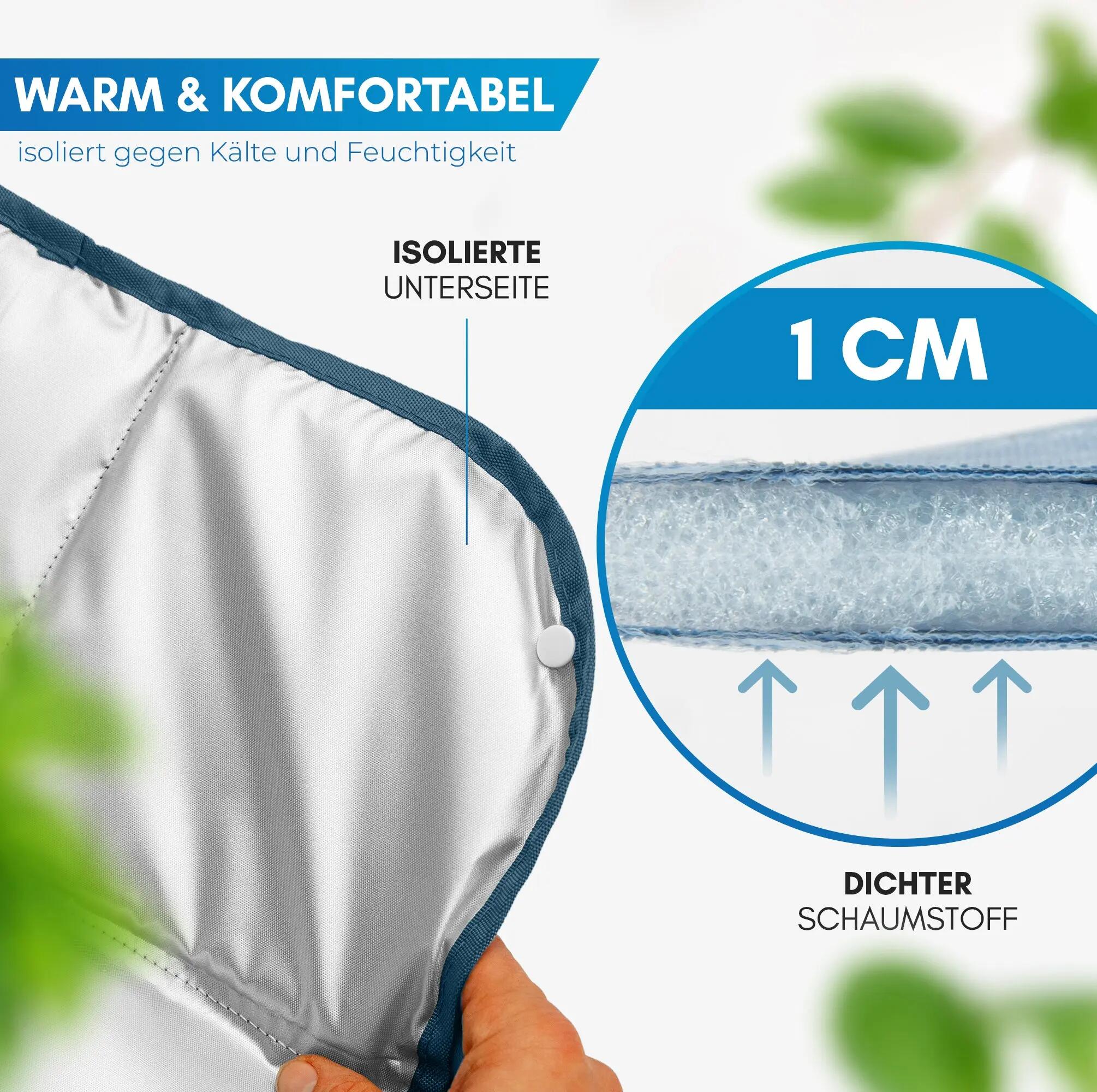 Wandern Sitzkissen faltbar wasserdicht isolierend mit Karabiner Nallo 3/7