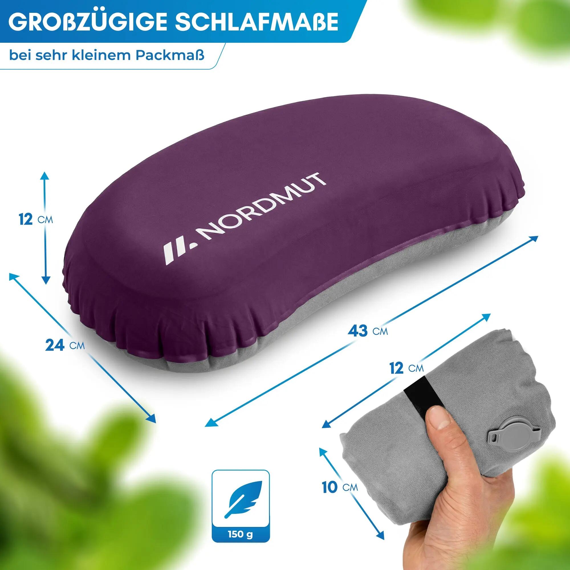 Camping-Reisekissen - aufblasbar, ultraleicht, Memory Foam - Rago 2/7