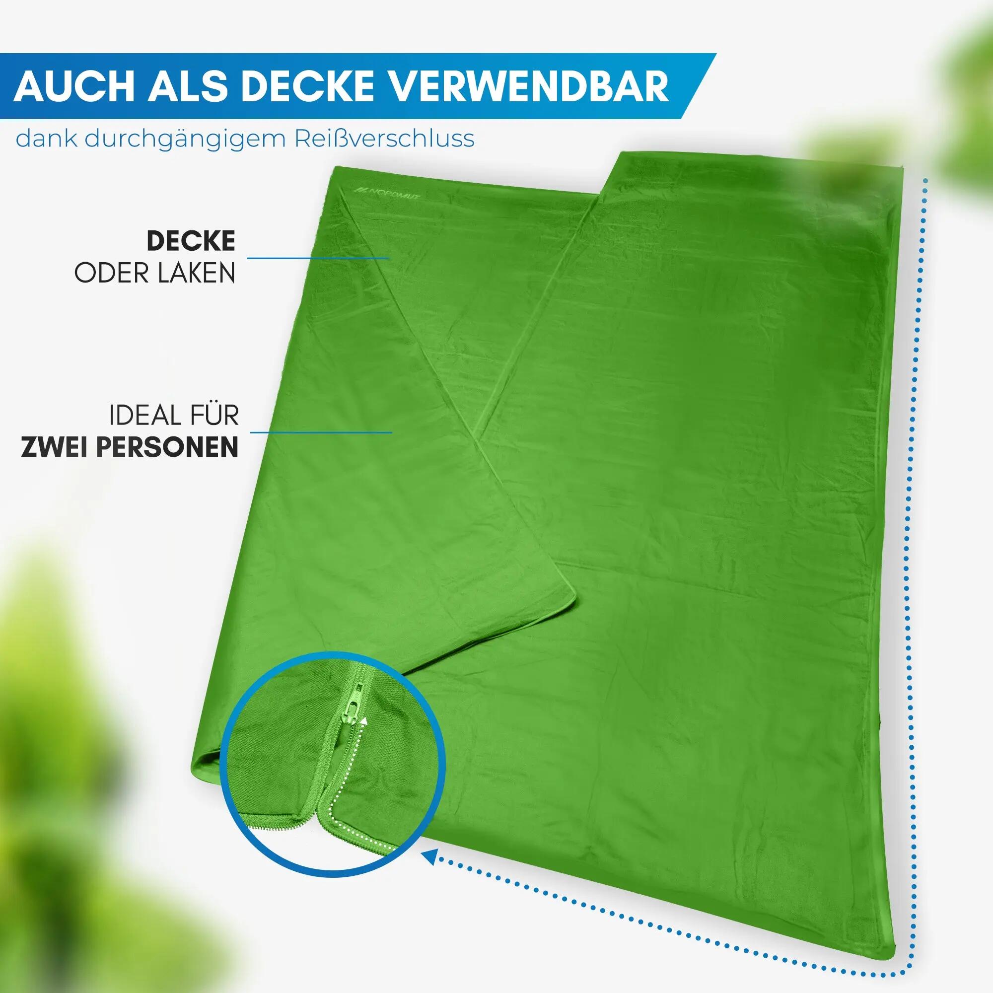 Hüttenschlafsack mikrofaser ultraleicht 220 x 90 cm nijak 7/7