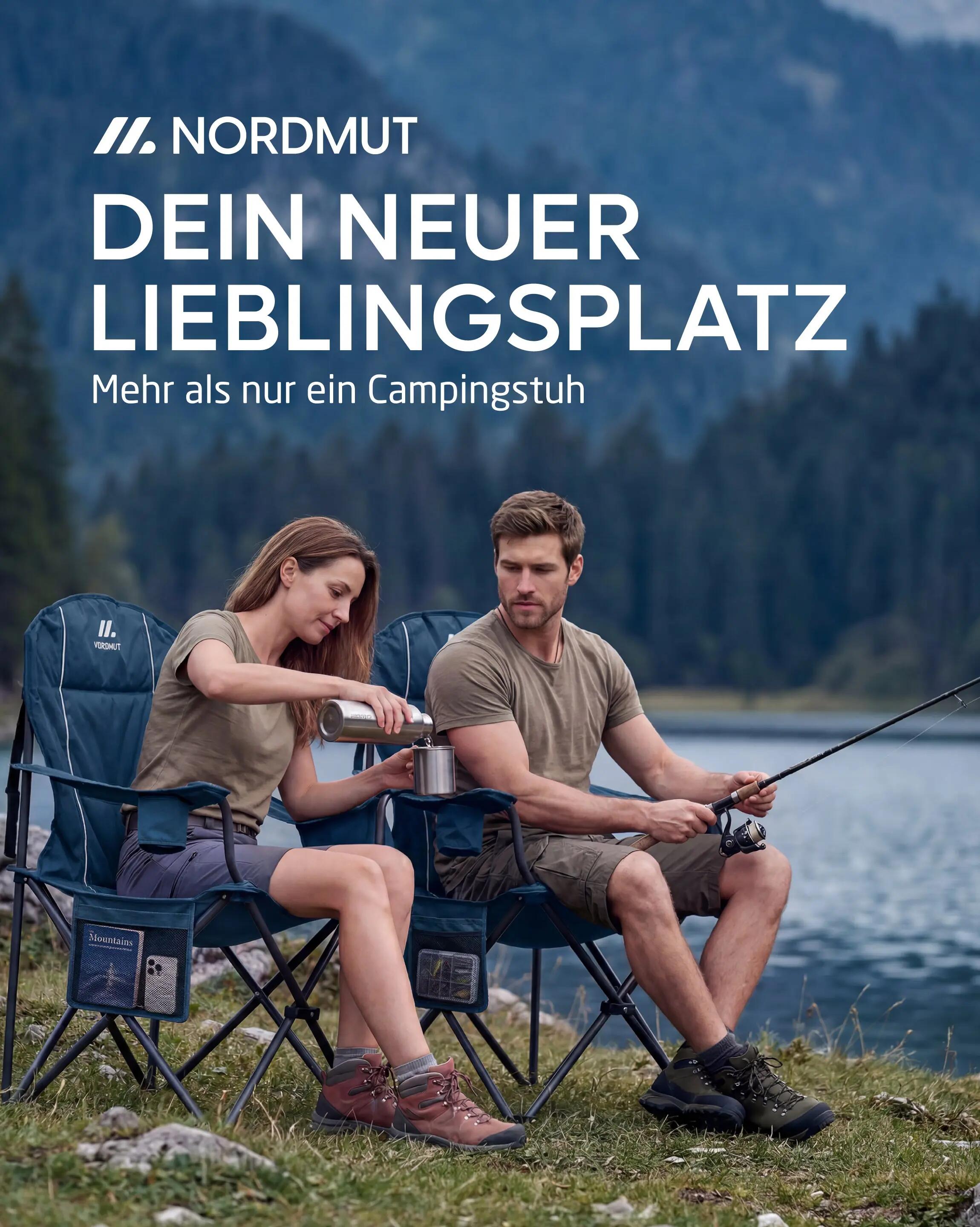 Campingstuhl - Klappstuhl, gepolstert, 2er-Set - Aavas 2/7