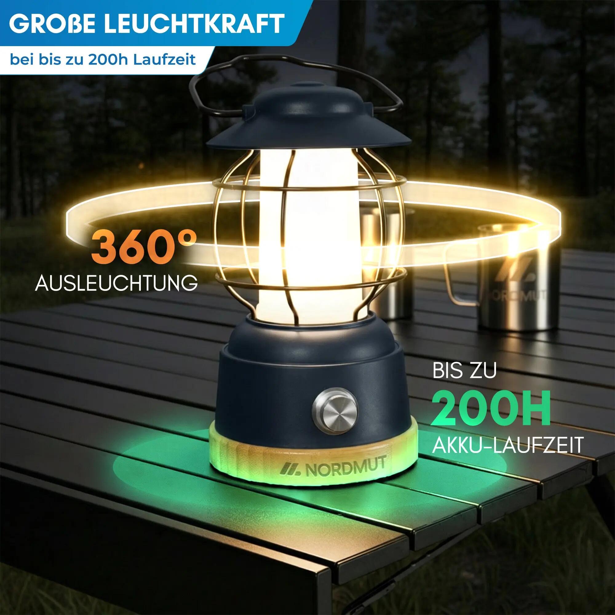 Campinglampe - led, akku, powerbank, dimmbar - esja 2/4