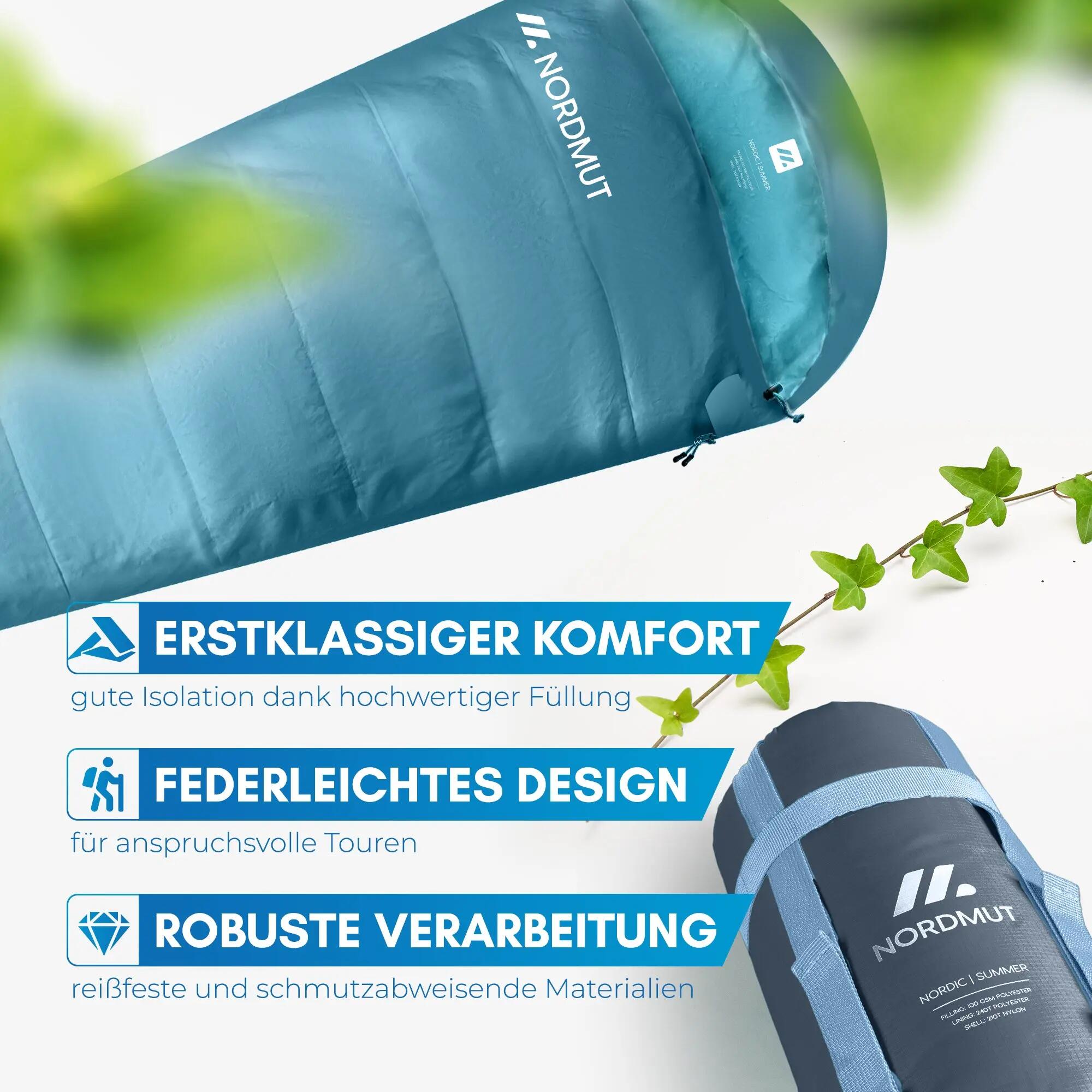 Sommerschlafsack - ultraleicht, mit kapuze - Askja 6/6
