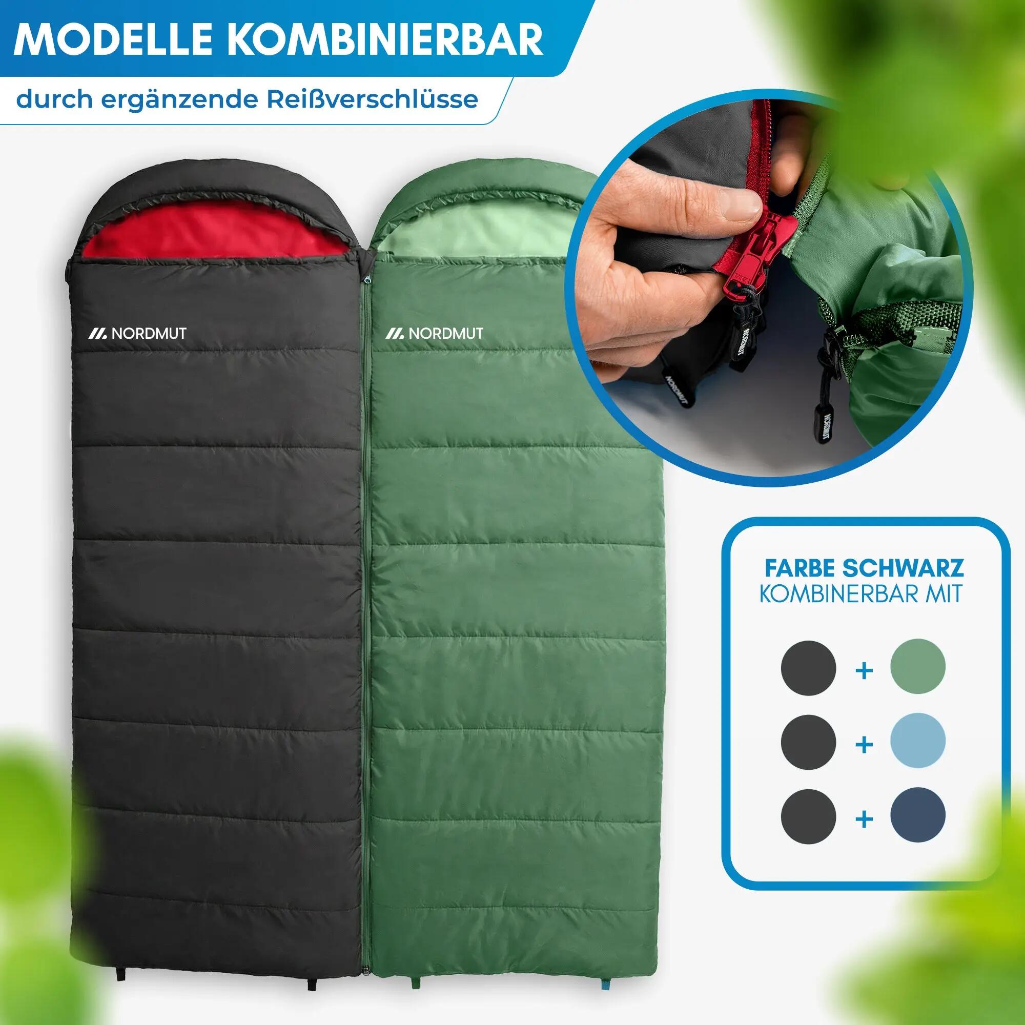 Deckenschlafsack für camping - drei jahreszeiten, leicht, Pihtso 2/8