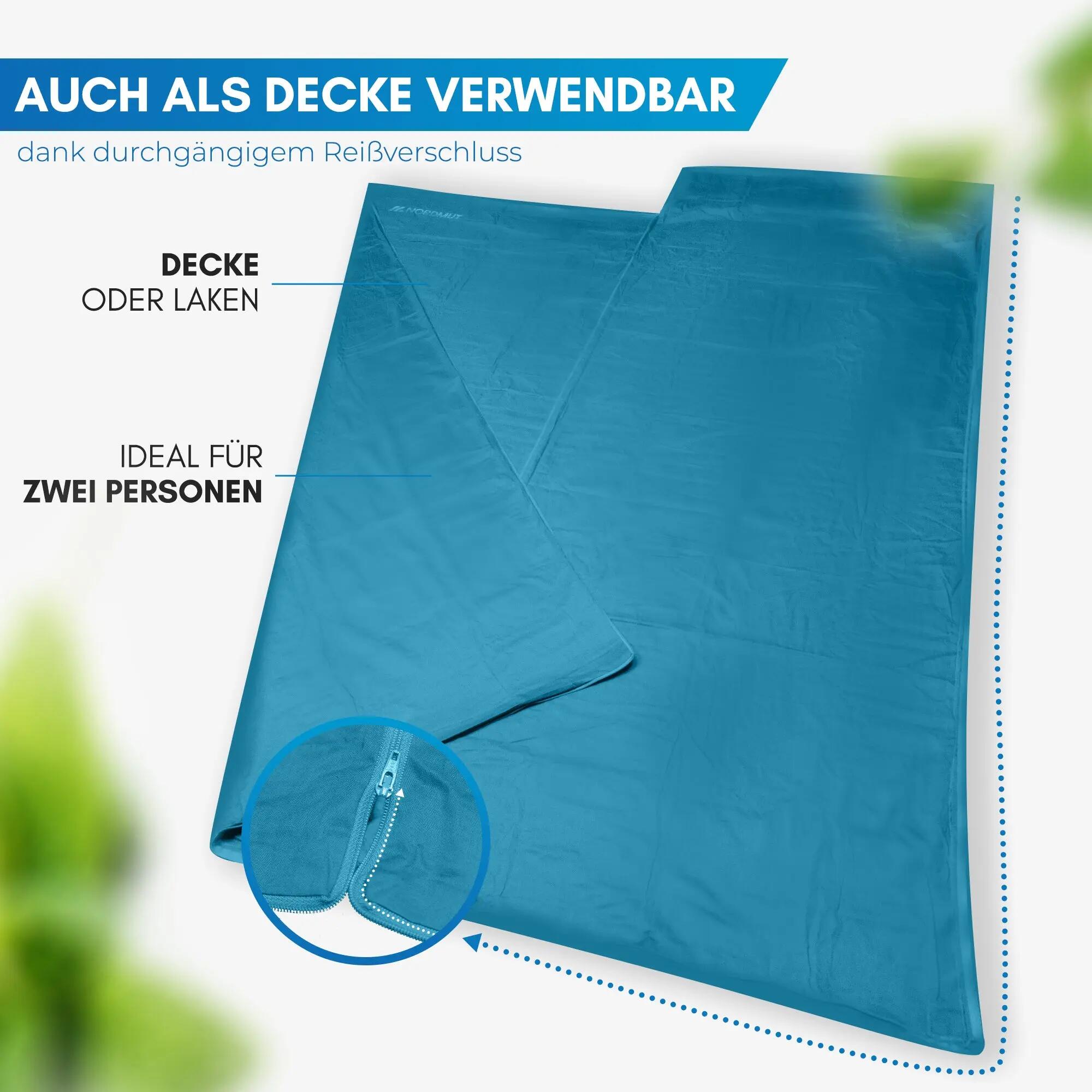 Hüttenschlafsack - Baumwolle, leicht, Nijak 7/7
