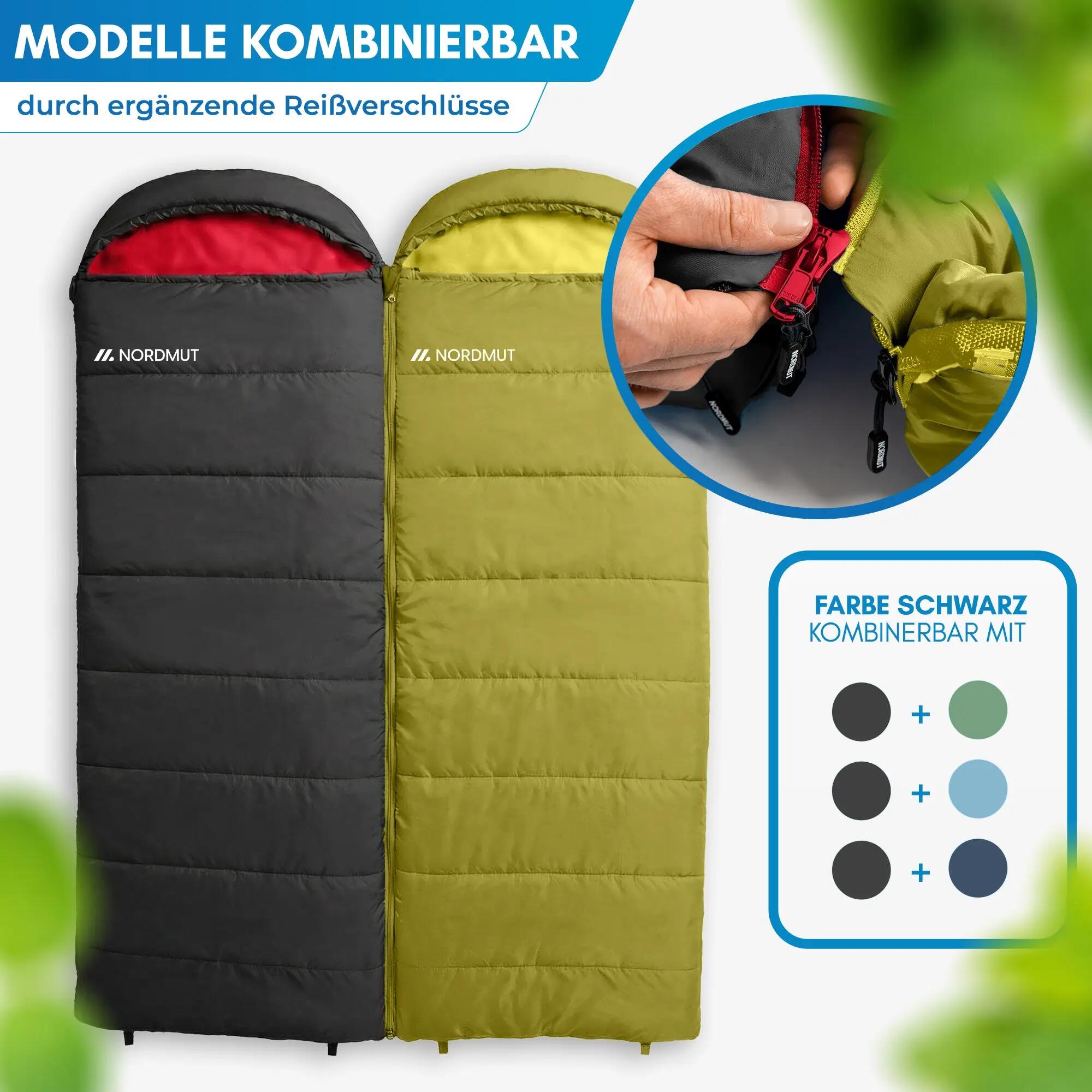 Camping - Deckenschlafsack - 3 jahreszeiten, leicht - Pihtso 6/8