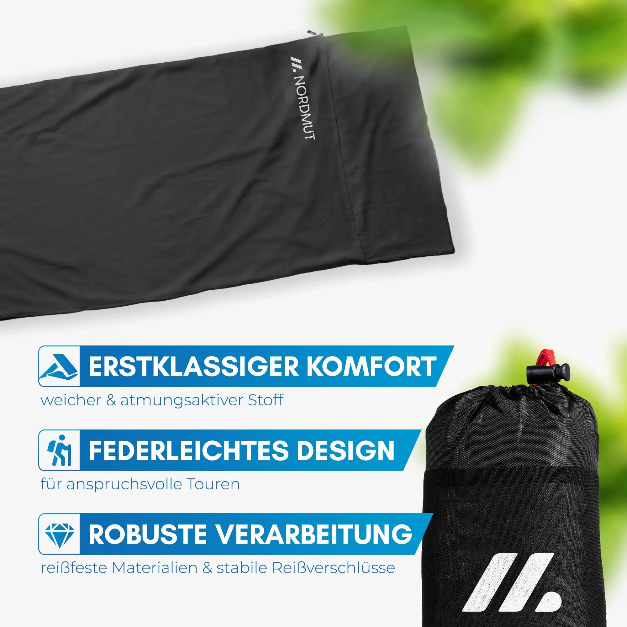 Hüttenschlafsack - mikrofaser, ultraleicht - nijak 6/7