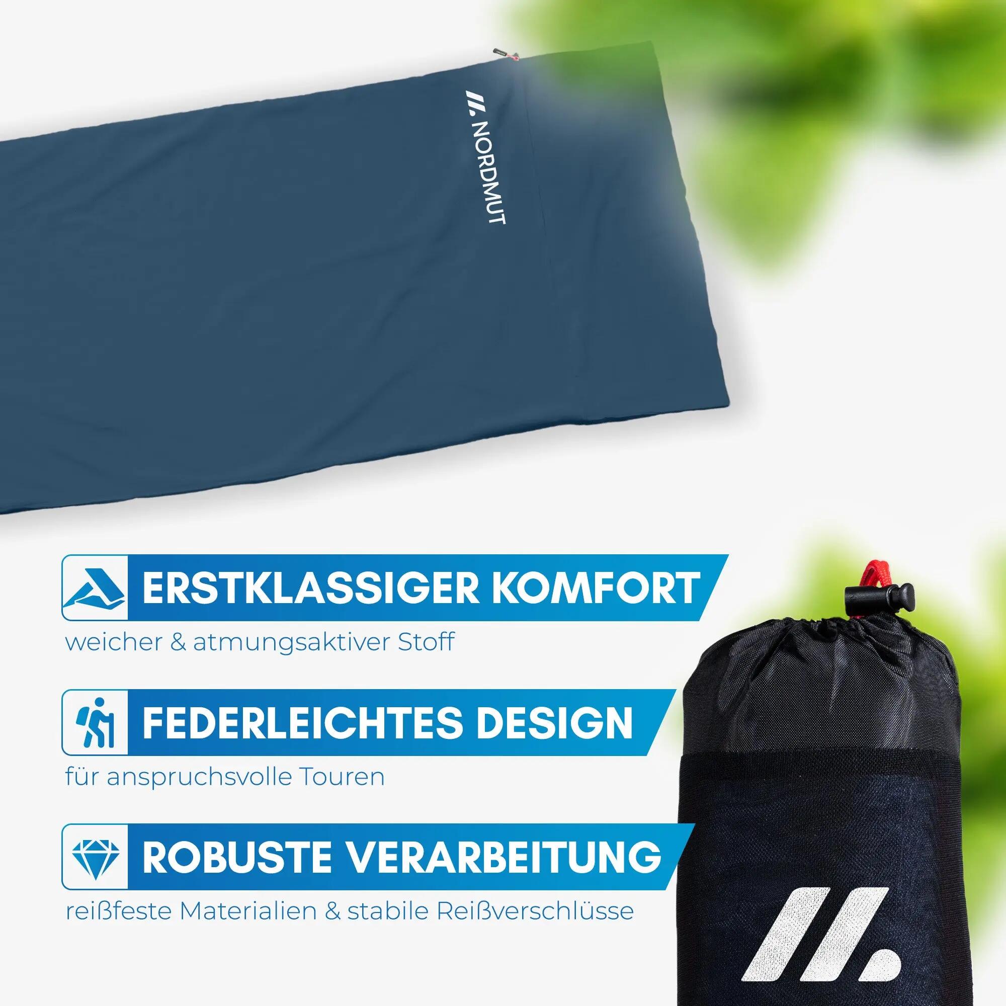 Hüttenschlafsack - baumwolle - reiseschlafsack - nijak 6/7