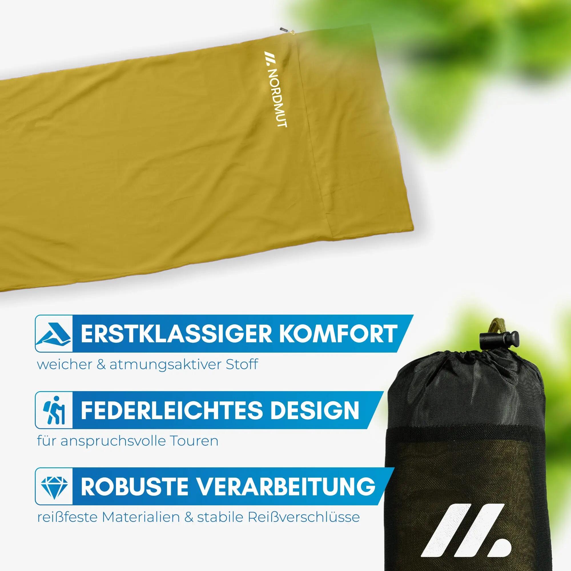 Hüttenschlafsack aus baumwolle - leichtes inlett - nijak 6/7