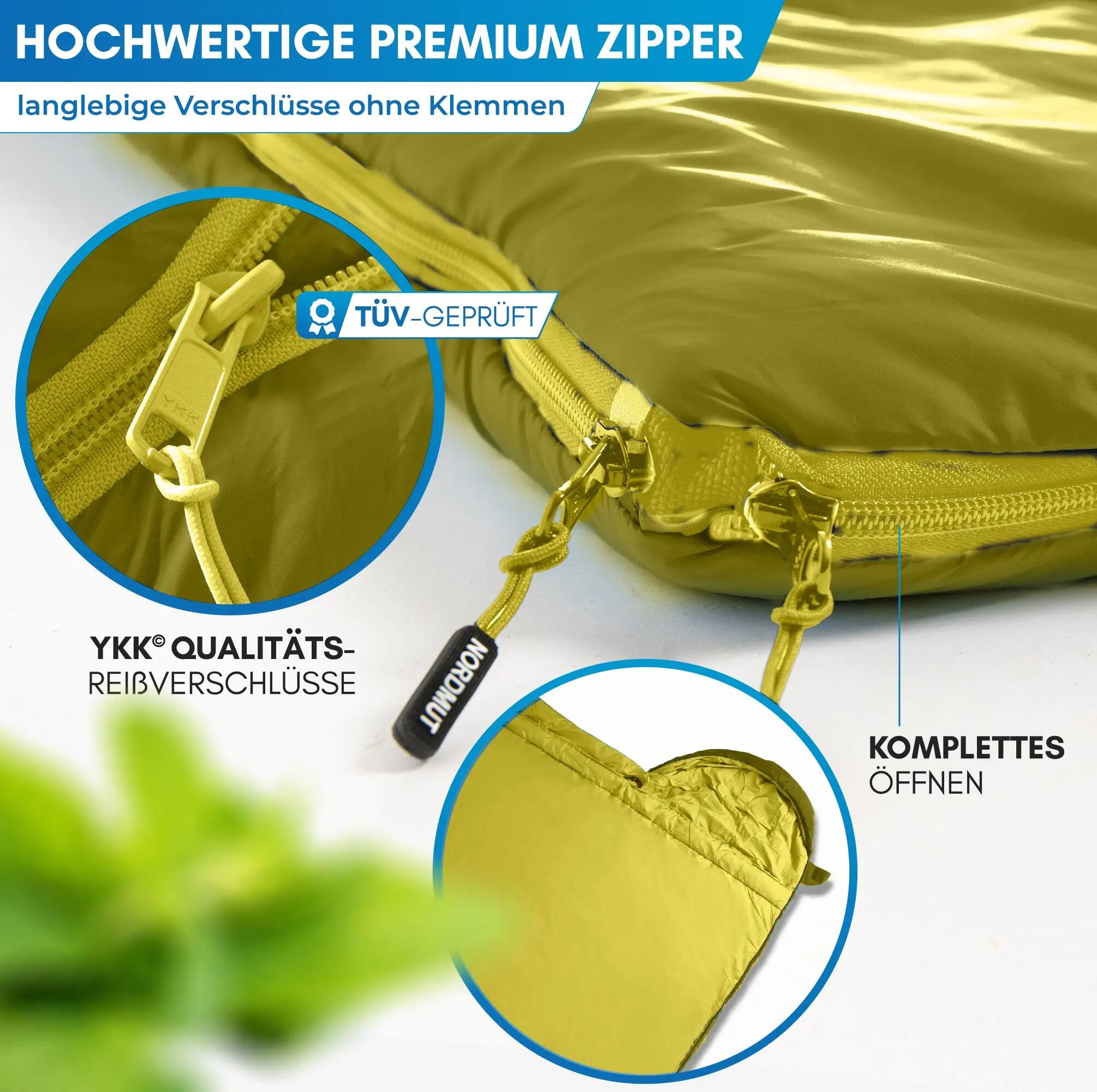 Camping - Deckenschlafsack - 3 jahreszeiten, leicht - Pihtso 3/8