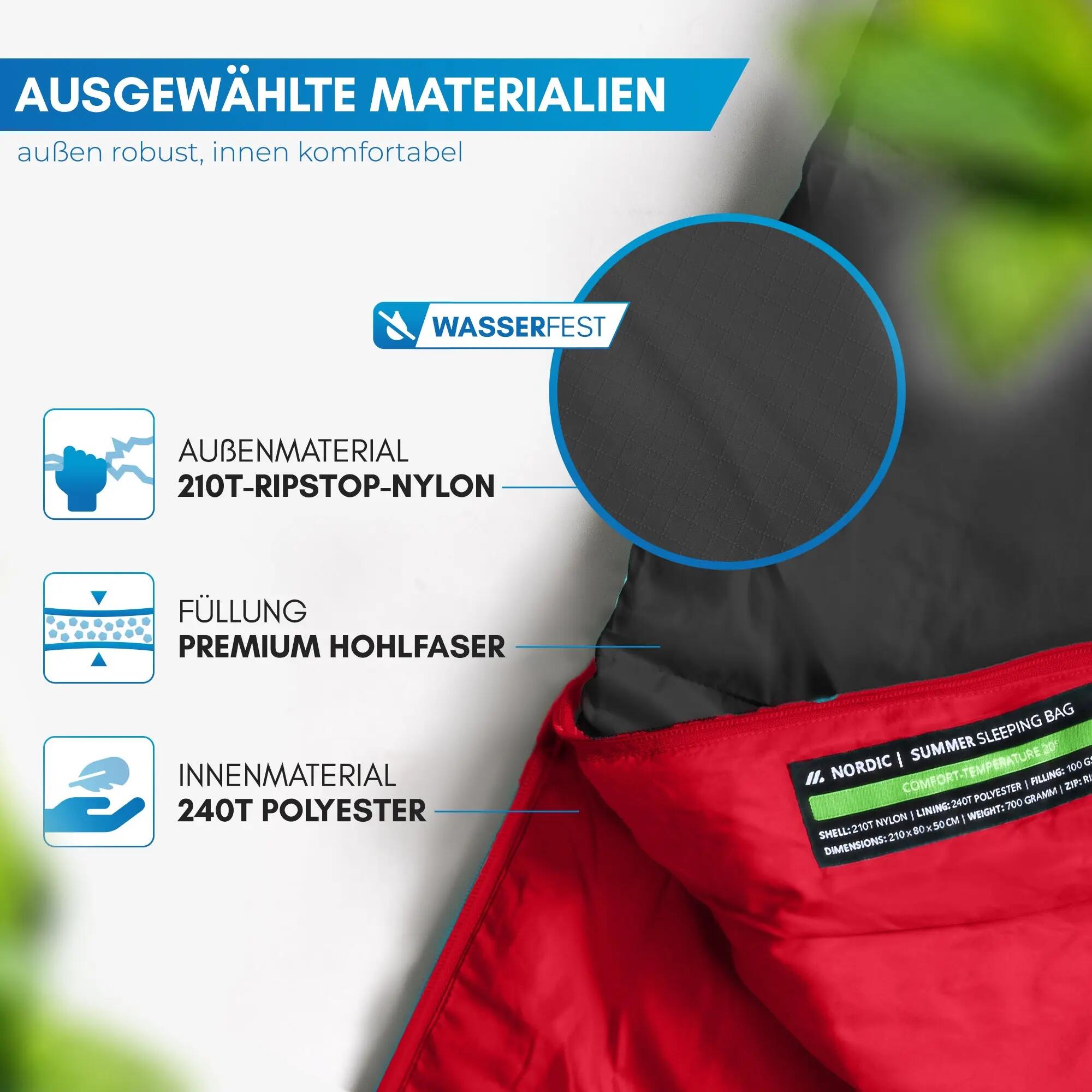 Camping - sommerschlafsack - ultraleicht, kompakt - Askja 2/6