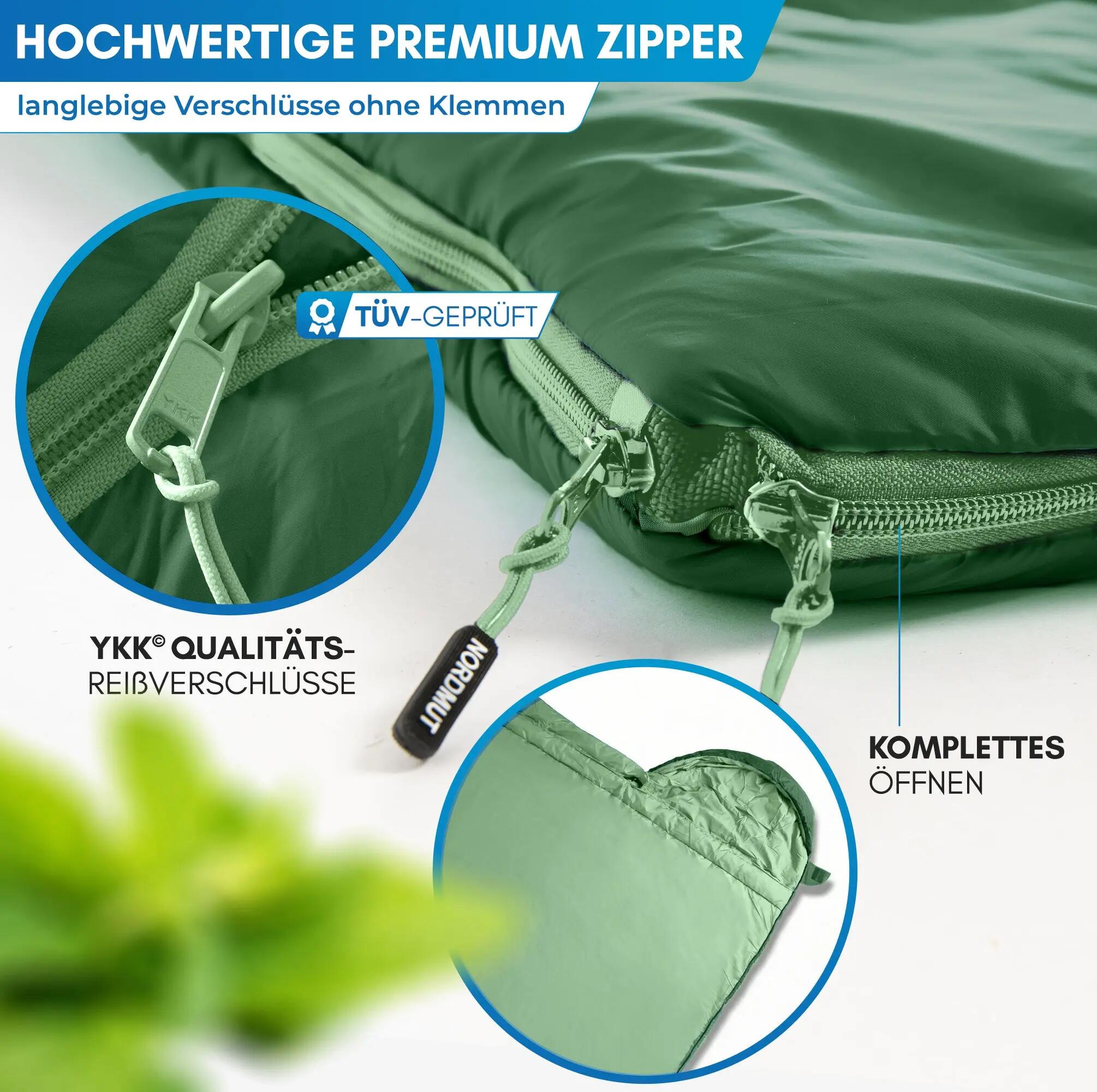 Deckenschlafsack für camping - drei jahreszeiten, leicht, Pihtso 4/8