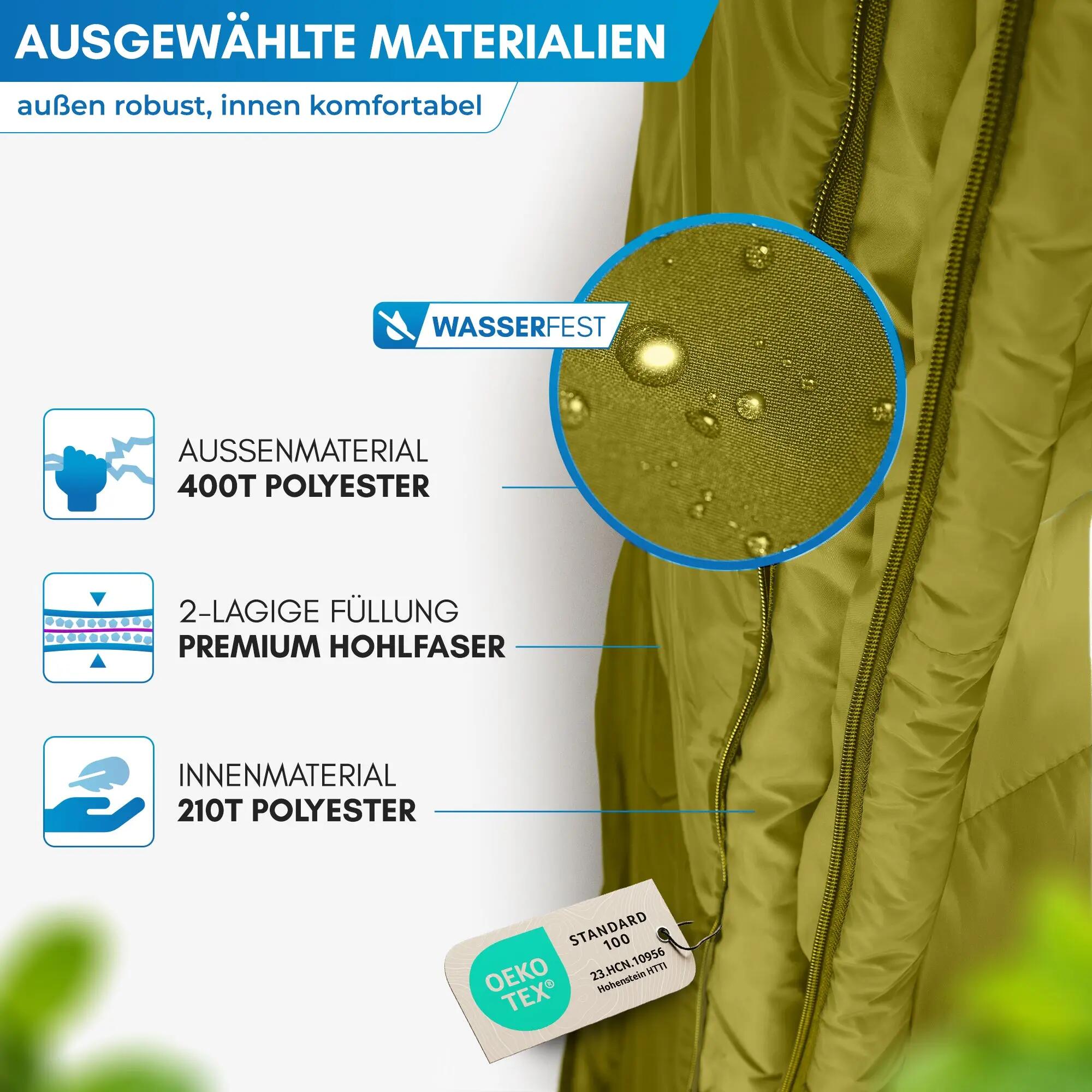Doppelschlafsack für zwei - 3 jahreszeiten - teilbar - otra 2/7