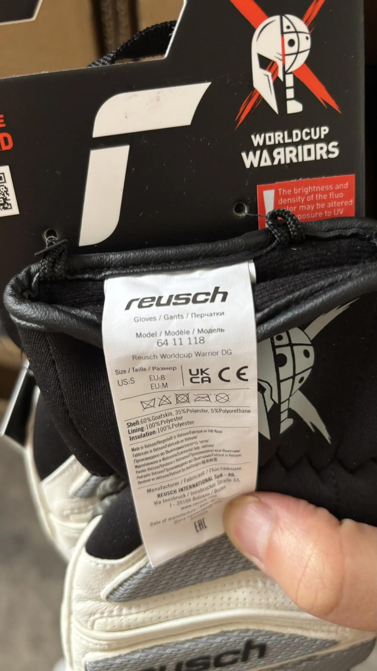 Férfi síkesztyűk Reusch Worldcup Warrior DG 8/8