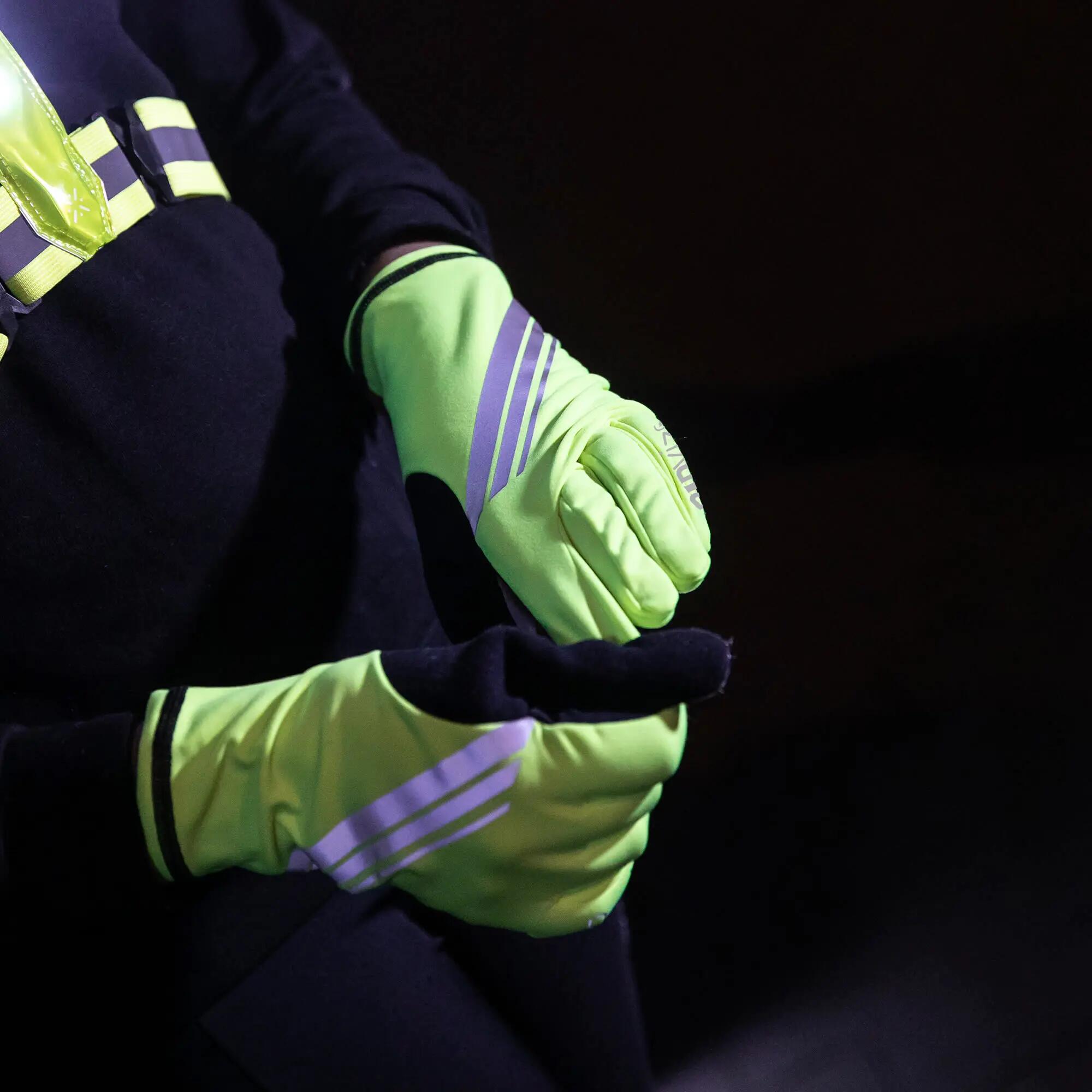 WOWOW - Gants Vélo Jaunes Réfléchissants Haute Visibilité Tactiles 5/5