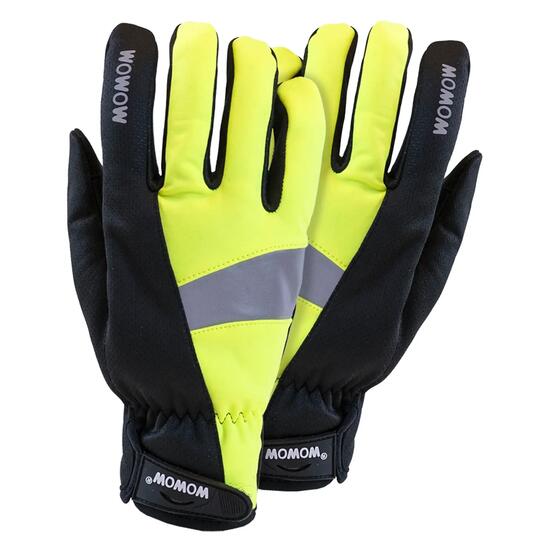 WOWOW - Gants Cyclisme Cycle Haute Visibilité Coupe-Vent Tactiles