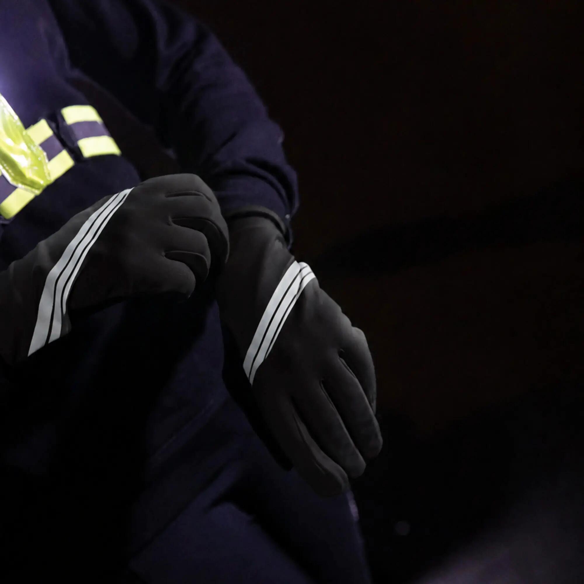 WOWOW - Gants Vélo Noirs Réfléchissants Haute Visibilité Tactiles 4/5