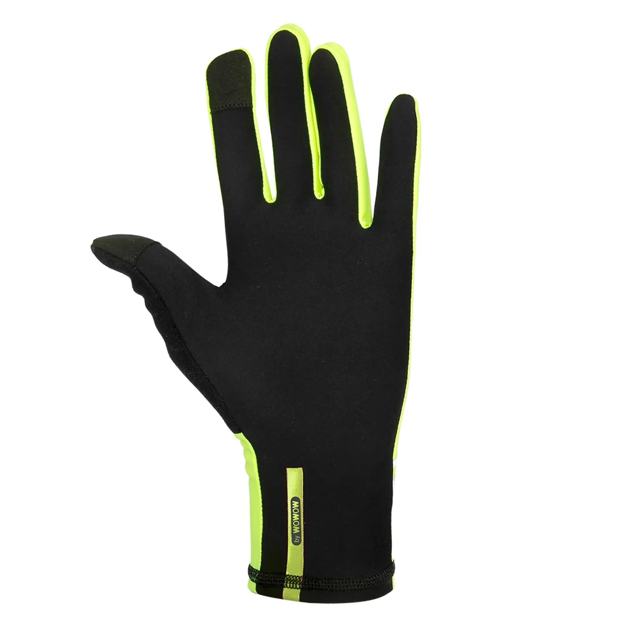 WOWOW - Gants Vélo Jaunes Réfléchissants Haute Visibilité Tactiles 2/5